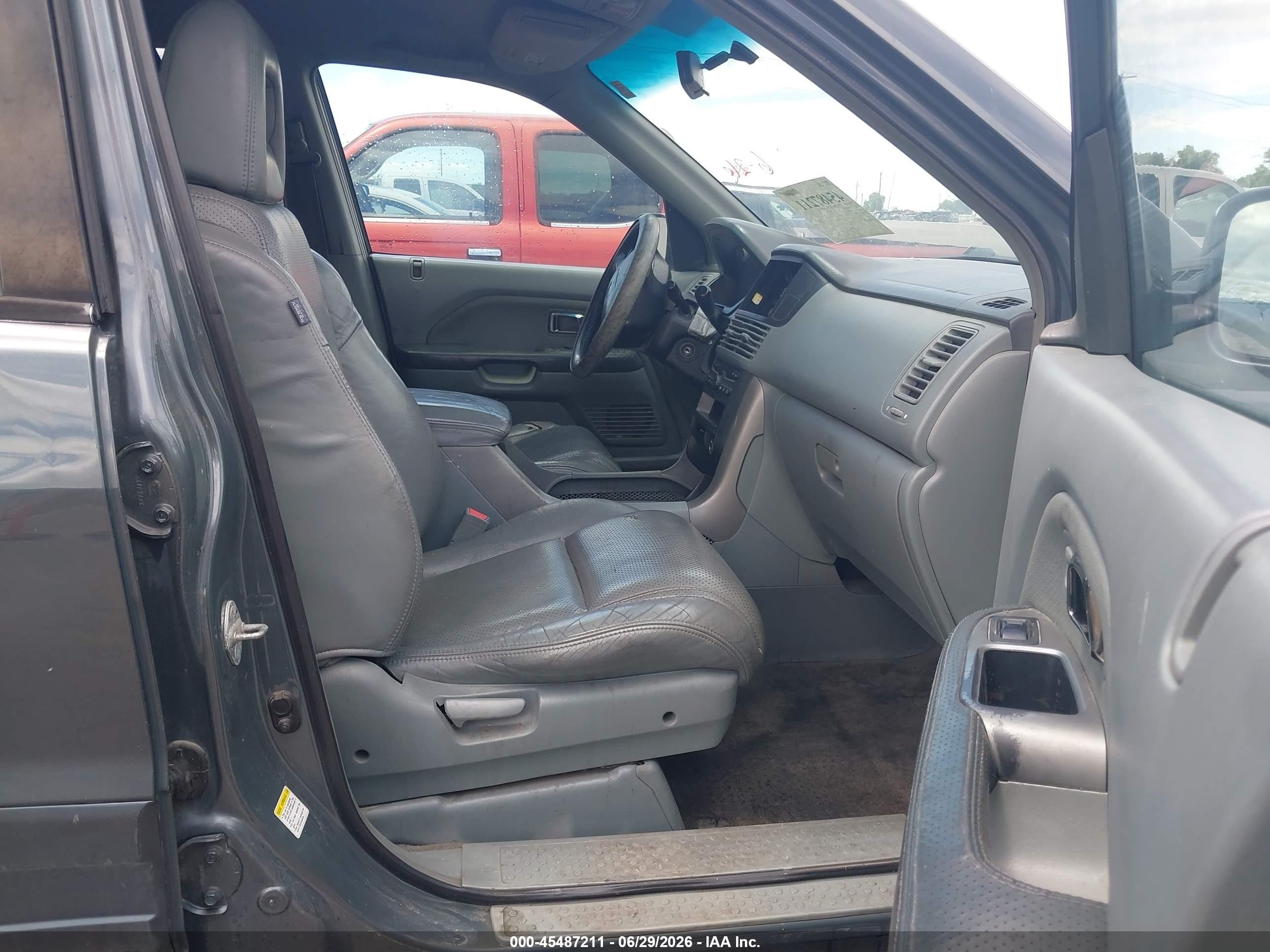 2003 Honda Pilot Ex-l Green vin: 2HKYF18593H558444