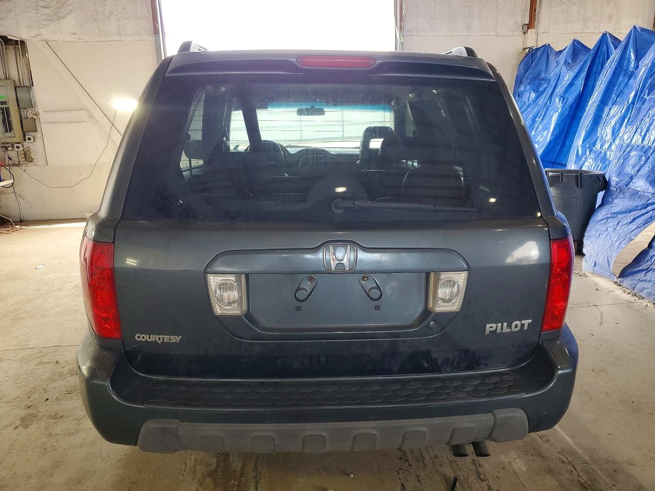 2003 Honda Pilot Exl Gray vin: 2HKYF18593H580394