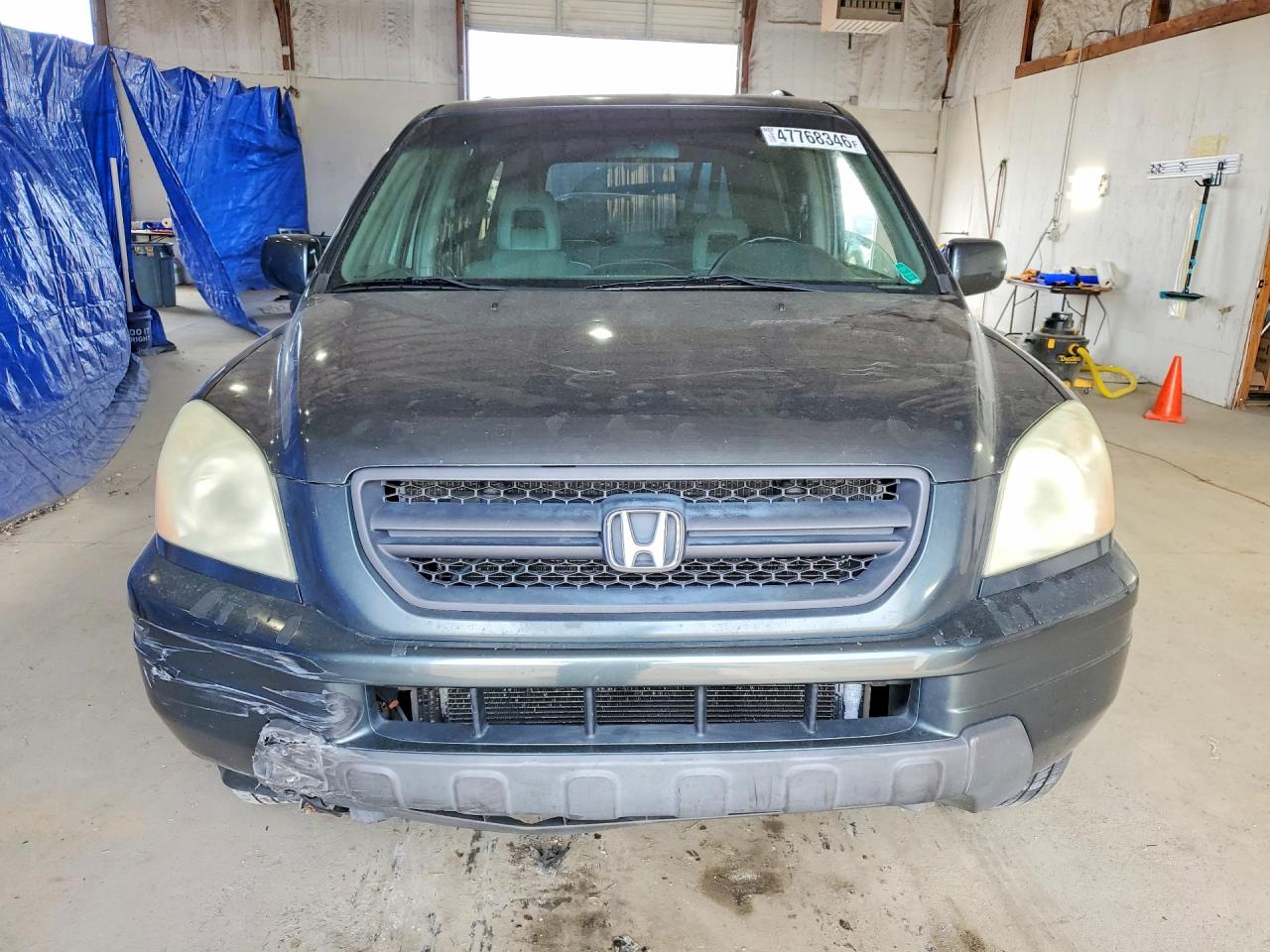 2003 Honda Pilot Exl Gray vin: 2HKYF18593H580394