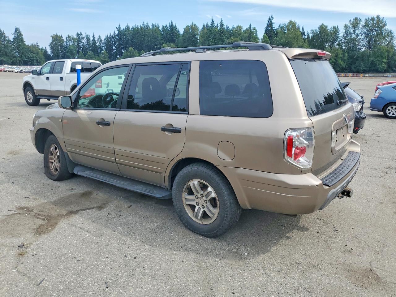 2003 Honda Pilot Exl Tan vin: 2HKYF18593H586387