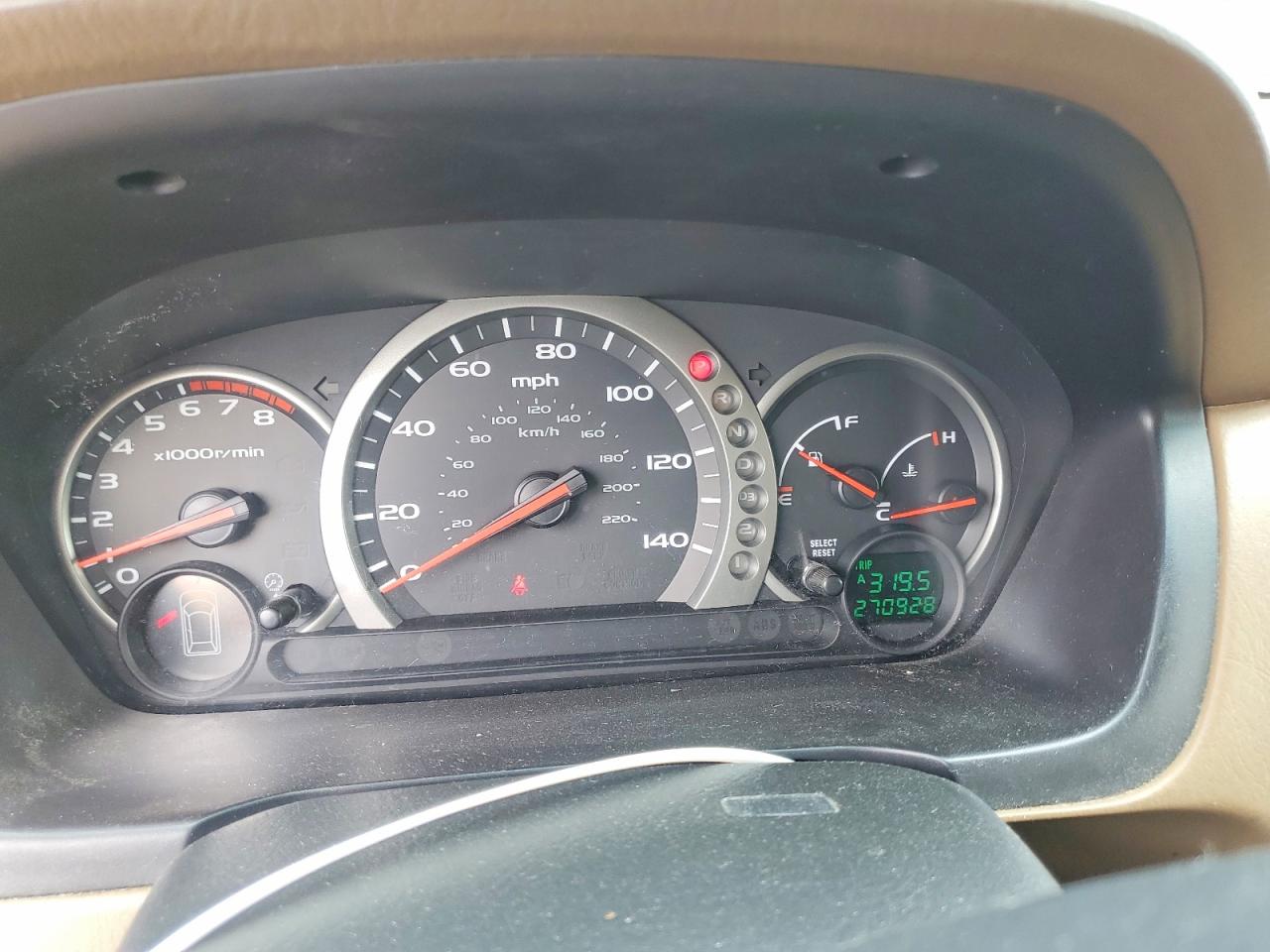 2003 Honda Pilot Exl Tan vin: 2HKYF18593H586387