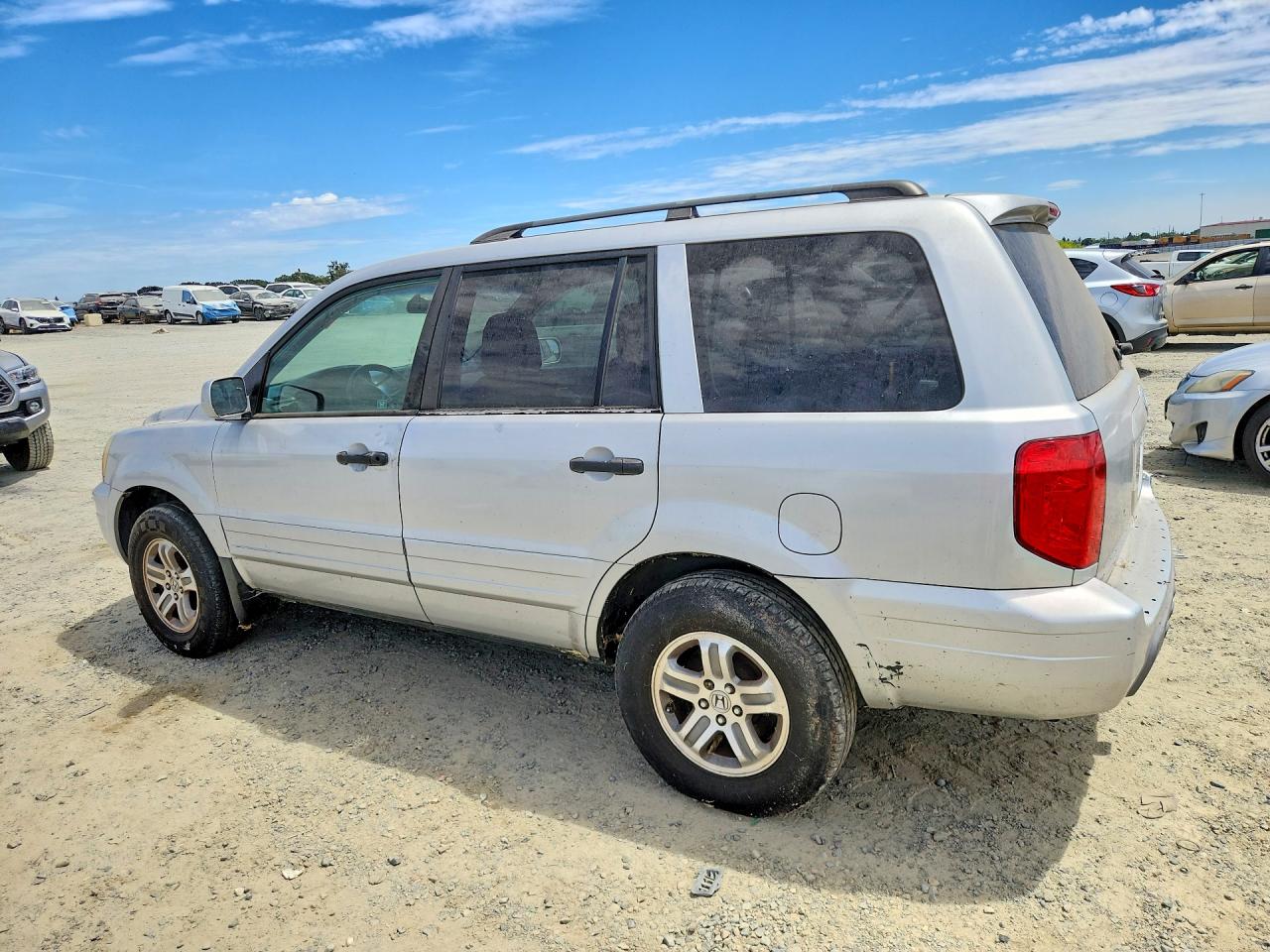 2003 Honda Pilot Exl White vin: 2HKYF18593H590729