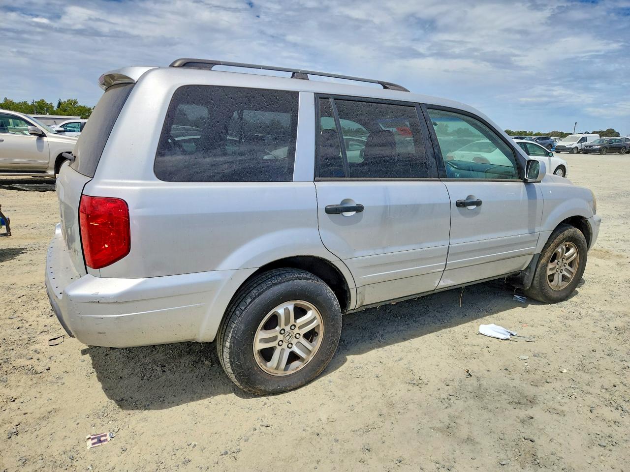 2003 Honda Pilot Exl White vin: 2HKYF18593H590729