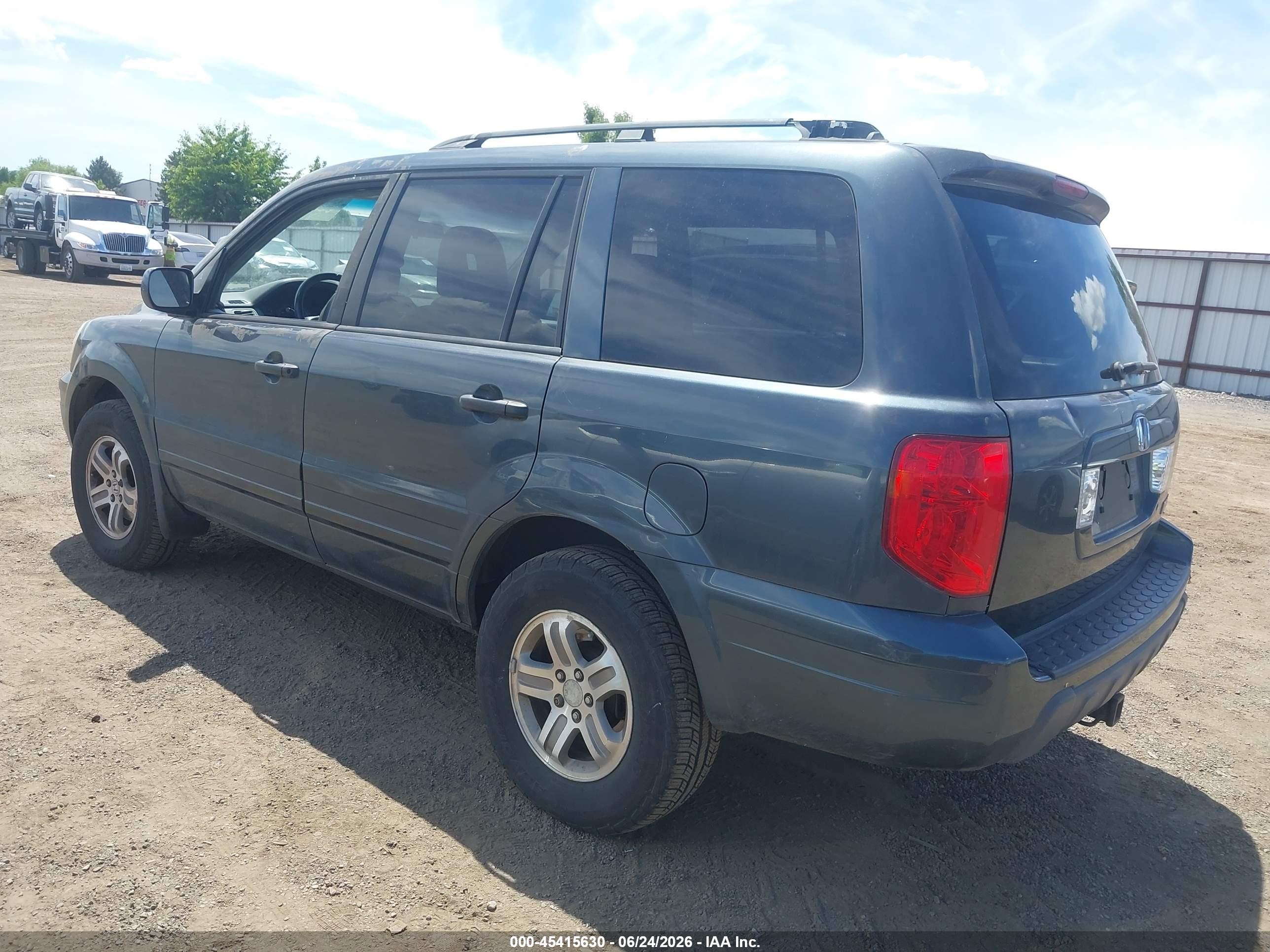 2003 Honda Pilot Ex-l Синий vin: 2HKYF18593H601437