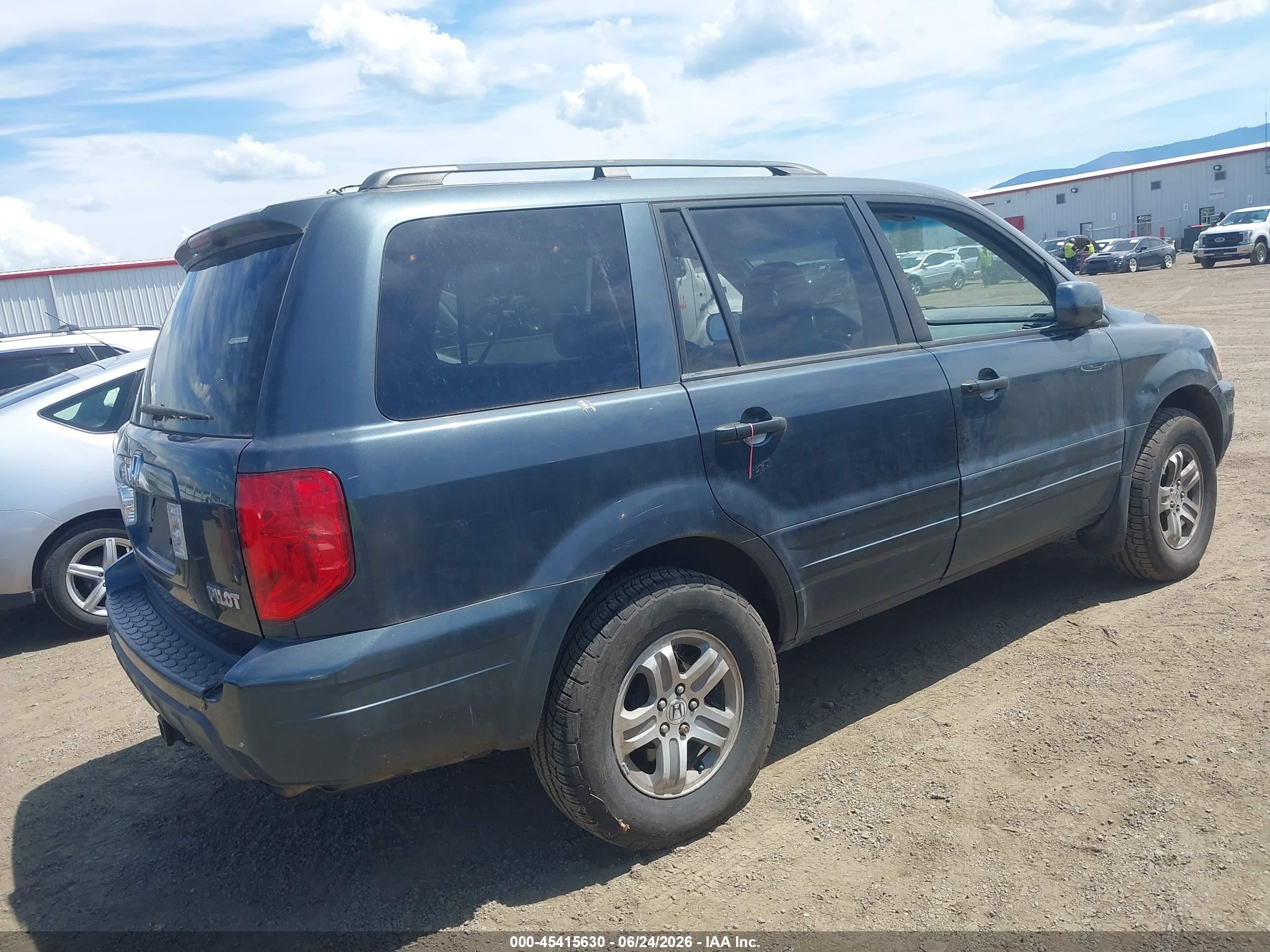 2003 Honda Pilot Ex-l Синий vin: 2HKYF18593H601437