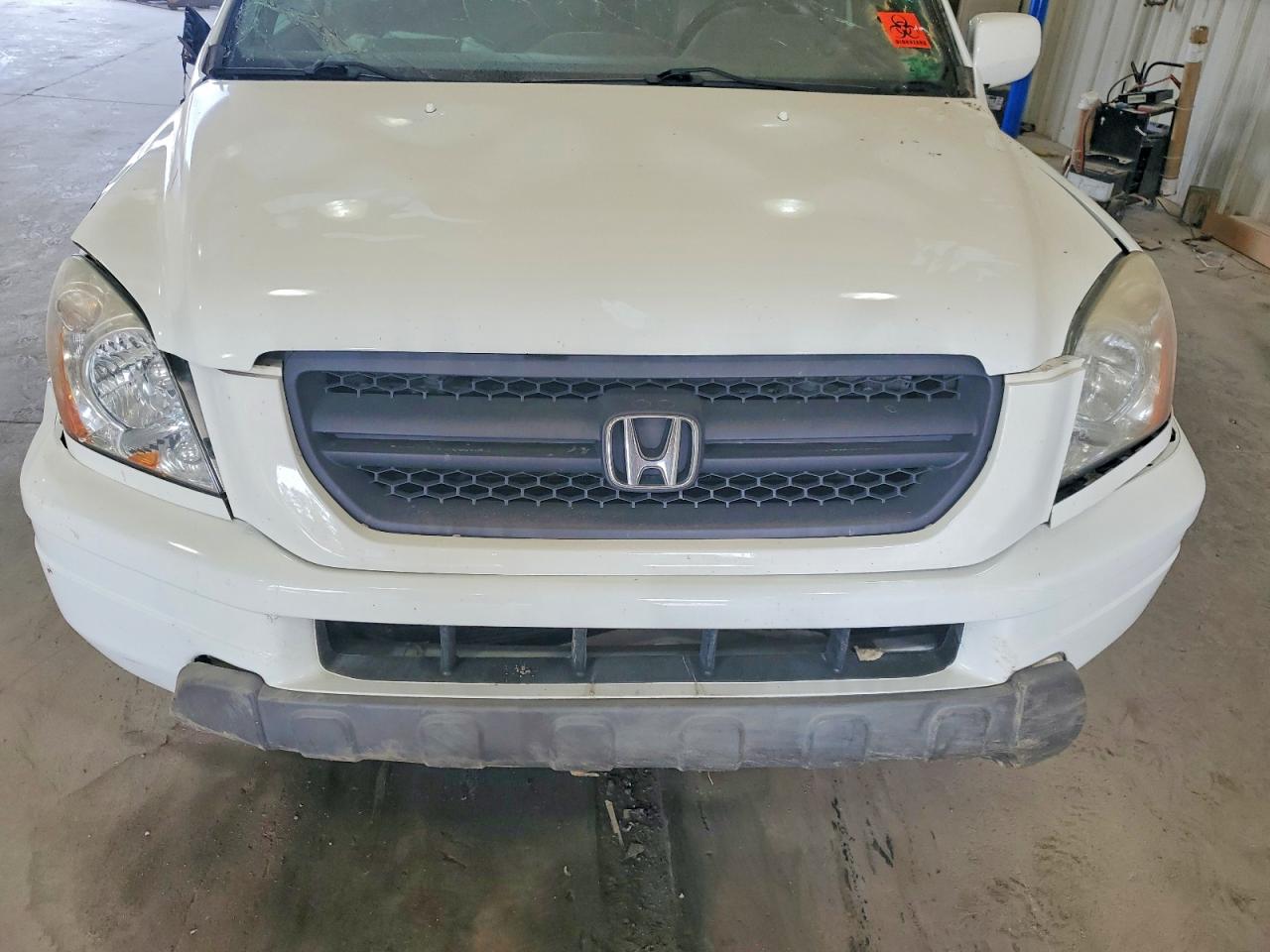 2003 Honda Pilot Exl Белый vin: 2HKYF18593H616214