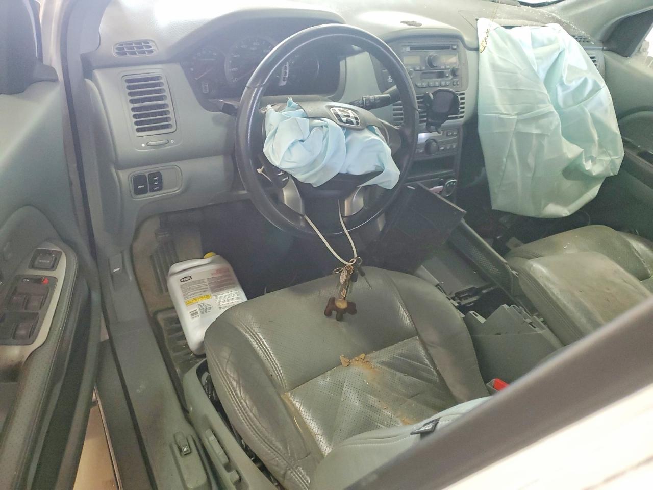 2003 Honda Pilot Exl Белый vin: 2HKYF18593H616214
