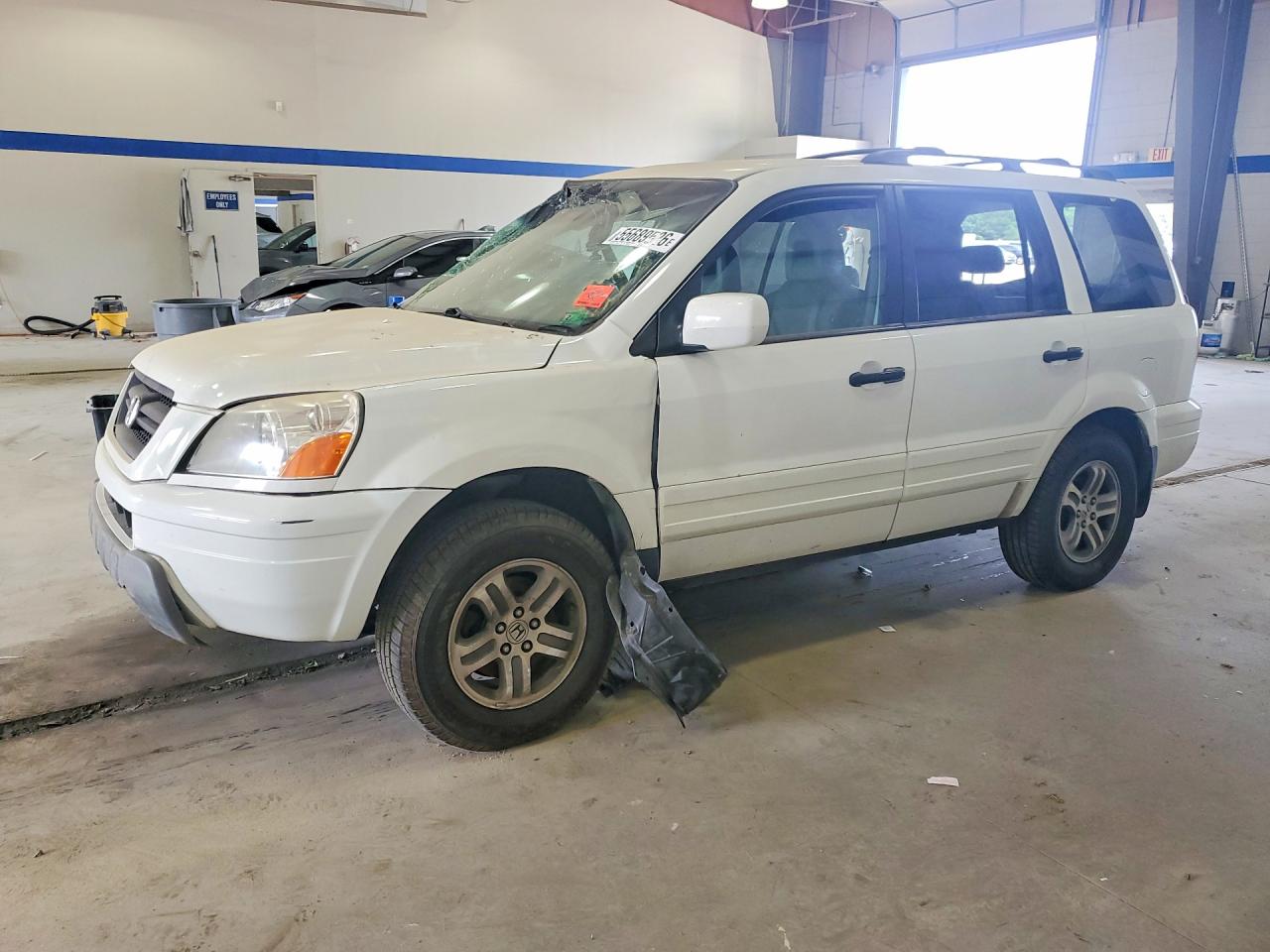 2003 Honda Pilot Exl Белый vin: 2HKYF18593H616214
