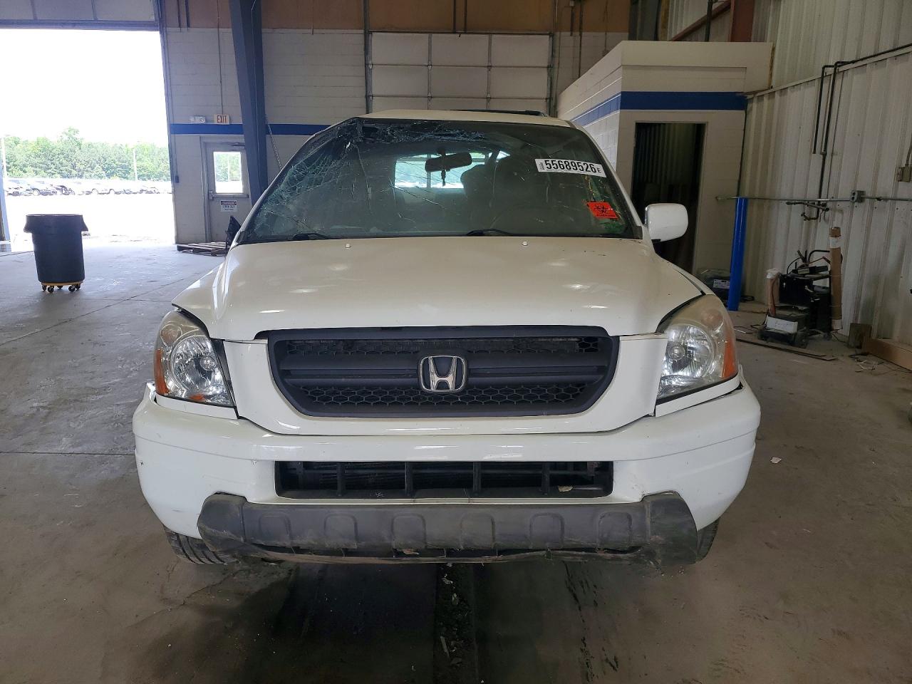 2003 Honda Pilot Exl Белый vin: 2HKYF18593H616214