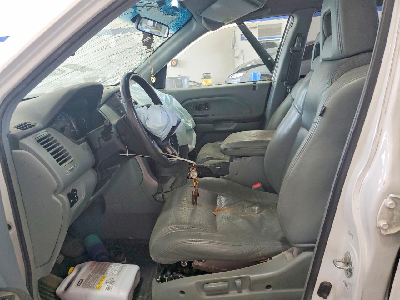 2003 Honda Pilot Exl Белый vin: 2HKYF18593H616214