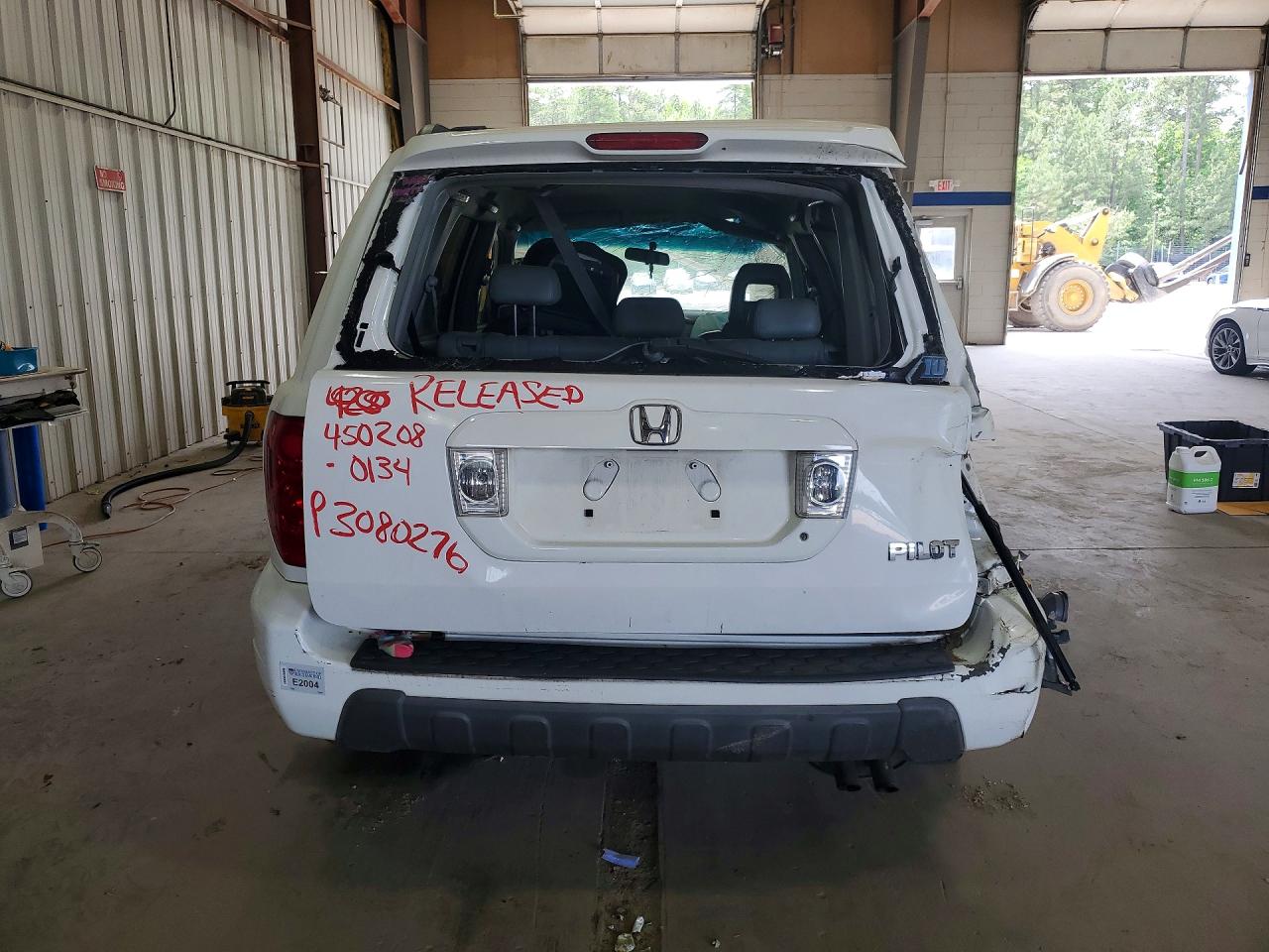 2003 Honda Pilot Exl Белый vin: 2HKYF18593H616214