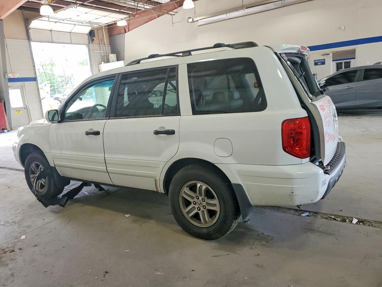 2003 Honda Pilot Exl Белый vin: 2HKYF18593H616214