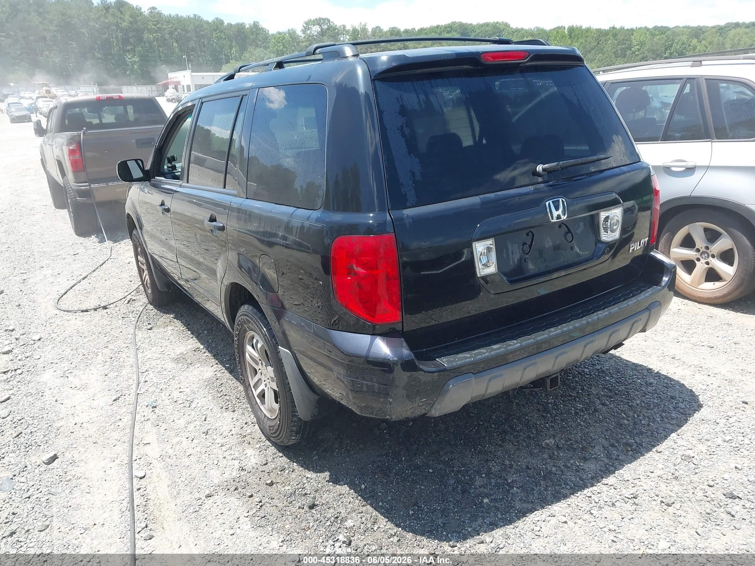 2004 Honda Pilot Ex-l Black vin: 2HKYF18594H501985