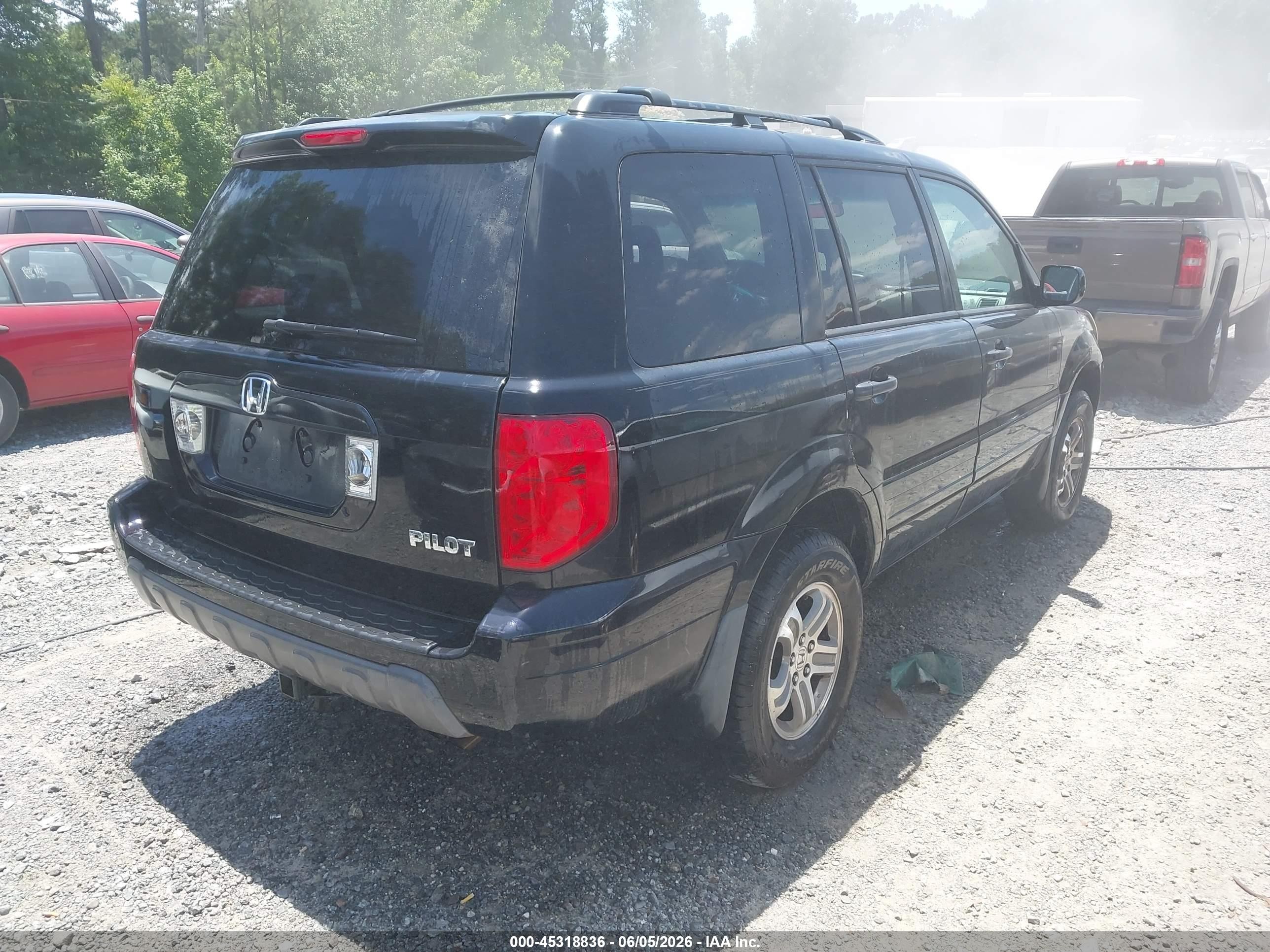 2004 Honda Pilot Ex-l Black vin: 2HKYF18594H501985
