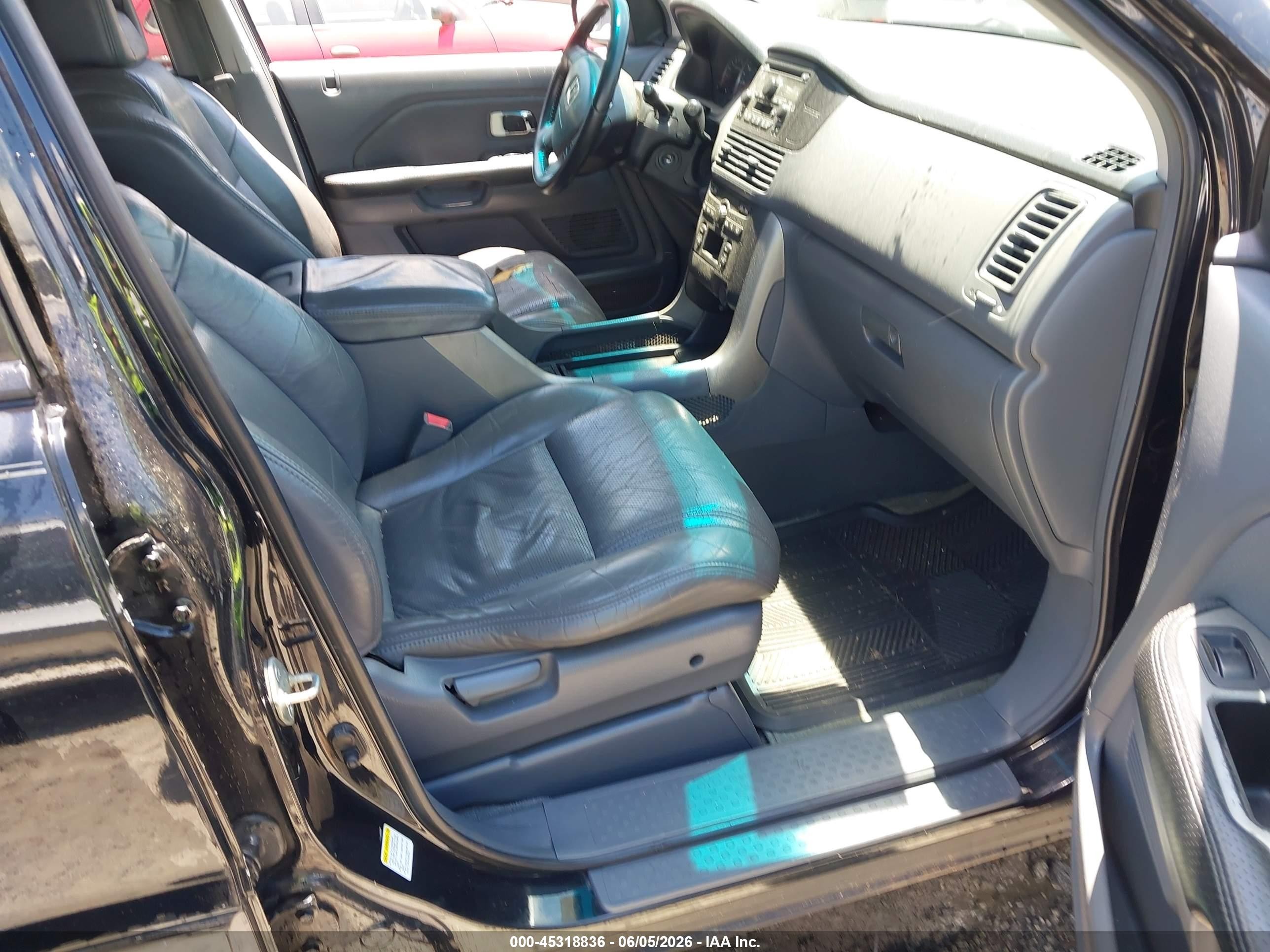 2004 Honda Pilot Ex-l Black vin: 2HKYF18594H501985