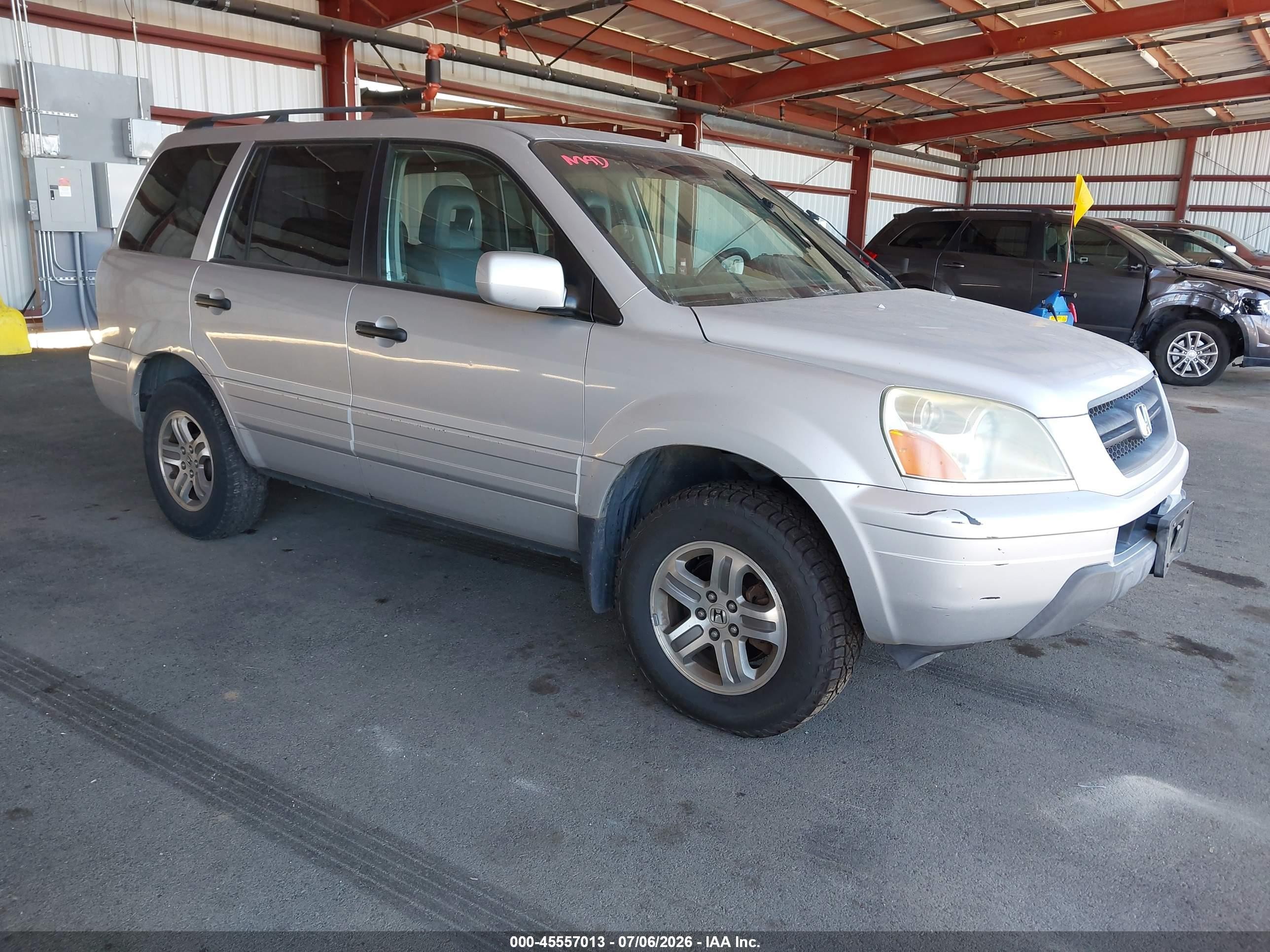 2004 Honda Pilot Ex-l Серебряный vin: 2HKYF18594H522416