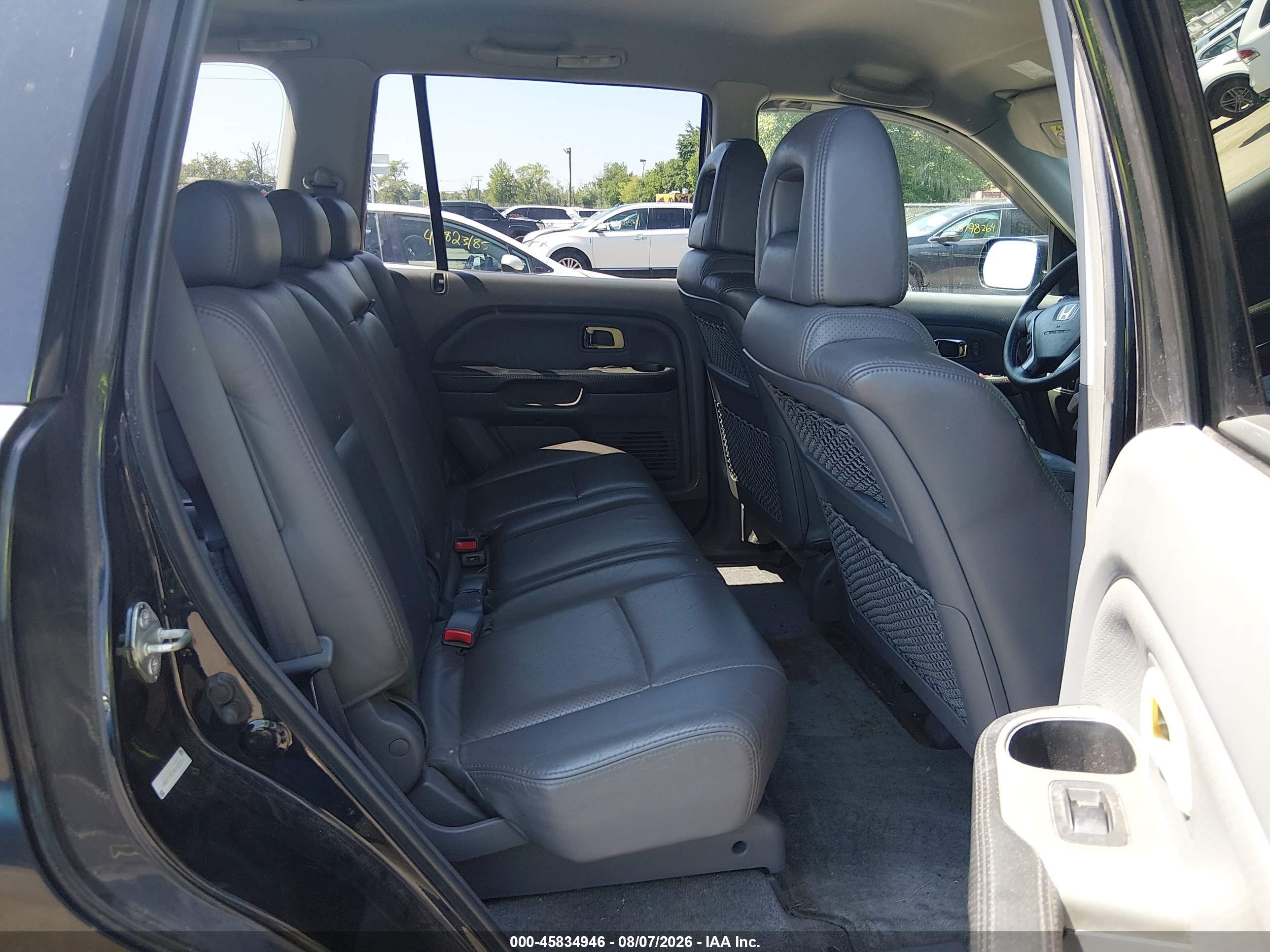 2004 Honda Pilot Ex-l Black vin: 2HKYF18594H527406