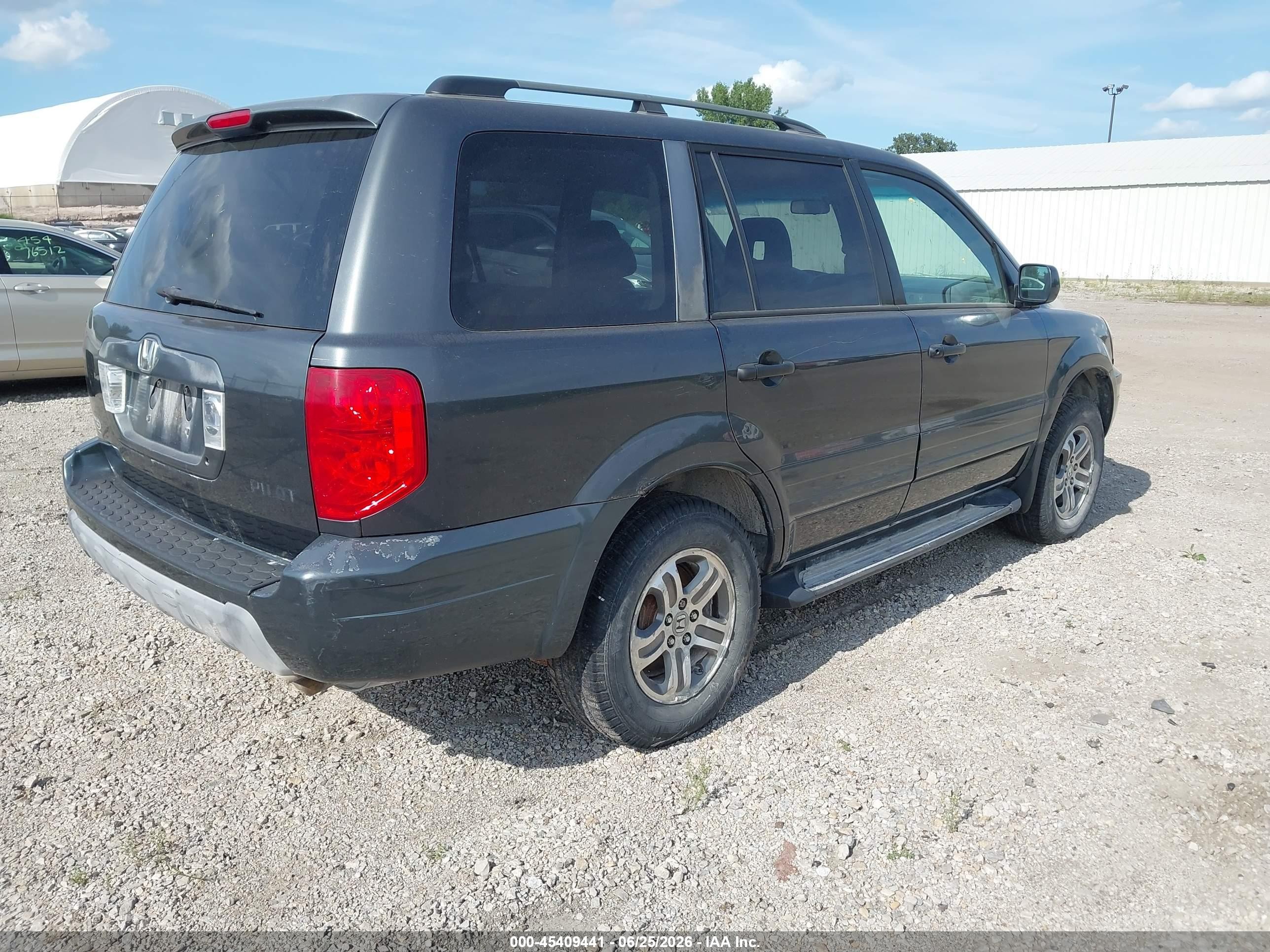 2004 Honda Pilot Ex-l Blue vin: 2HKYF18594H543721
