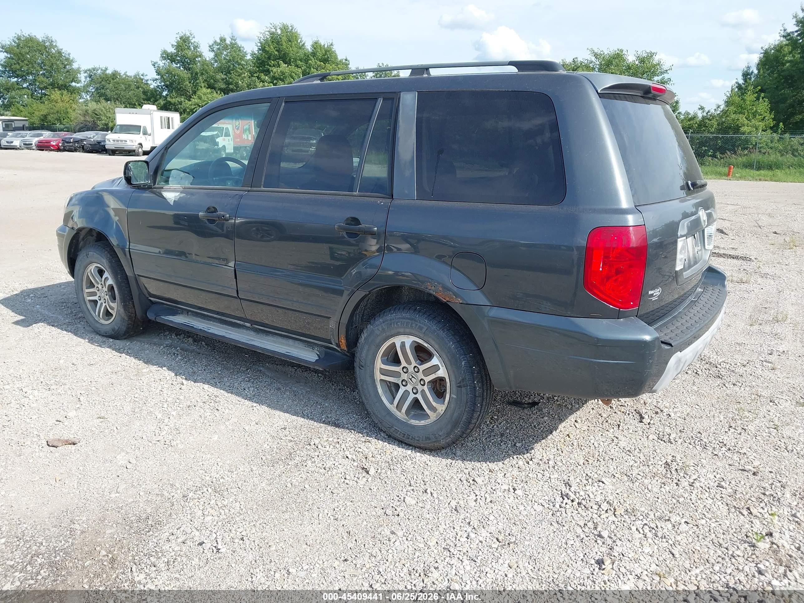 2004 Honda Pilot Ex-l Blue vin: 2HKYF18594H543721
