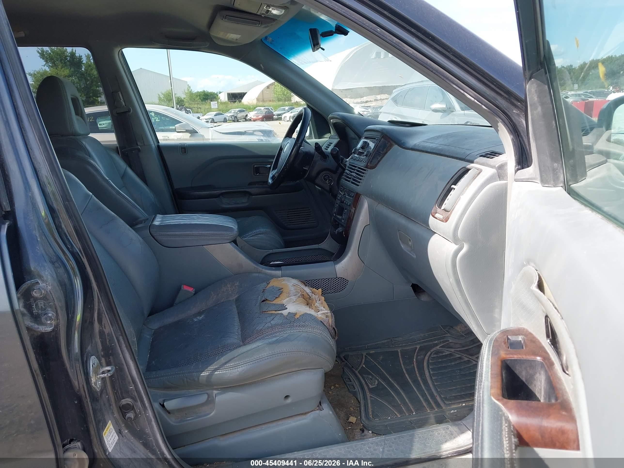 2004 Honda Pilot Ex-l Blue vin: 2HKYF18594H543721