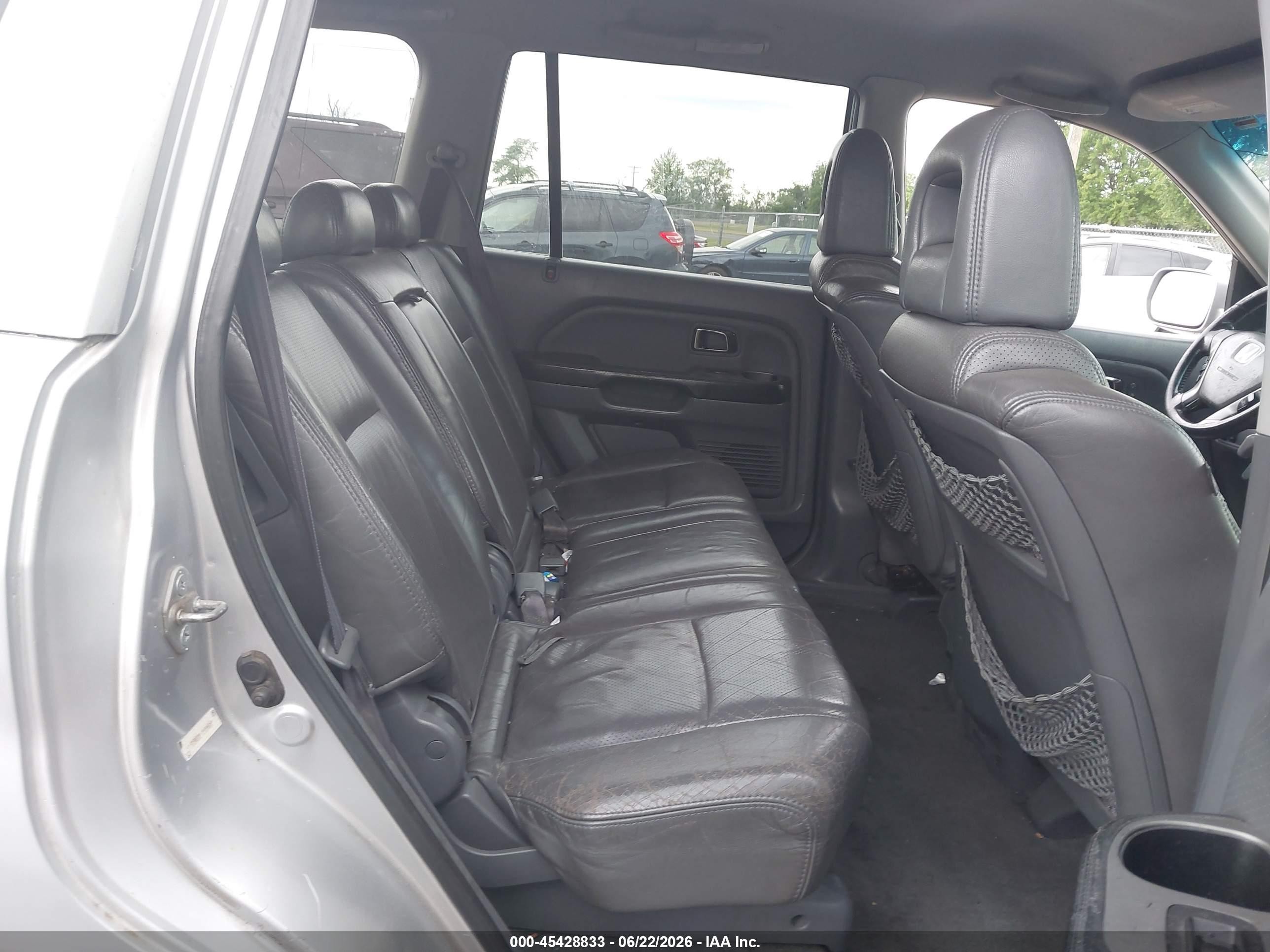 2004 Honda Pilot Ex-l Silver vin: 2HKYF18594H578758