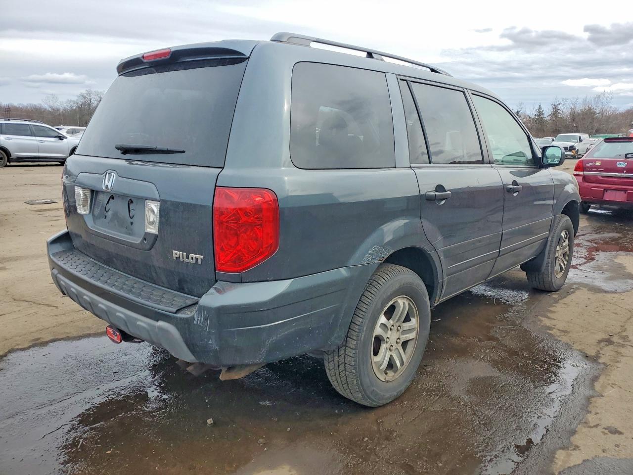 2004 Honda Pilot Exl Charcoal vin: 2HKYF18594H584902