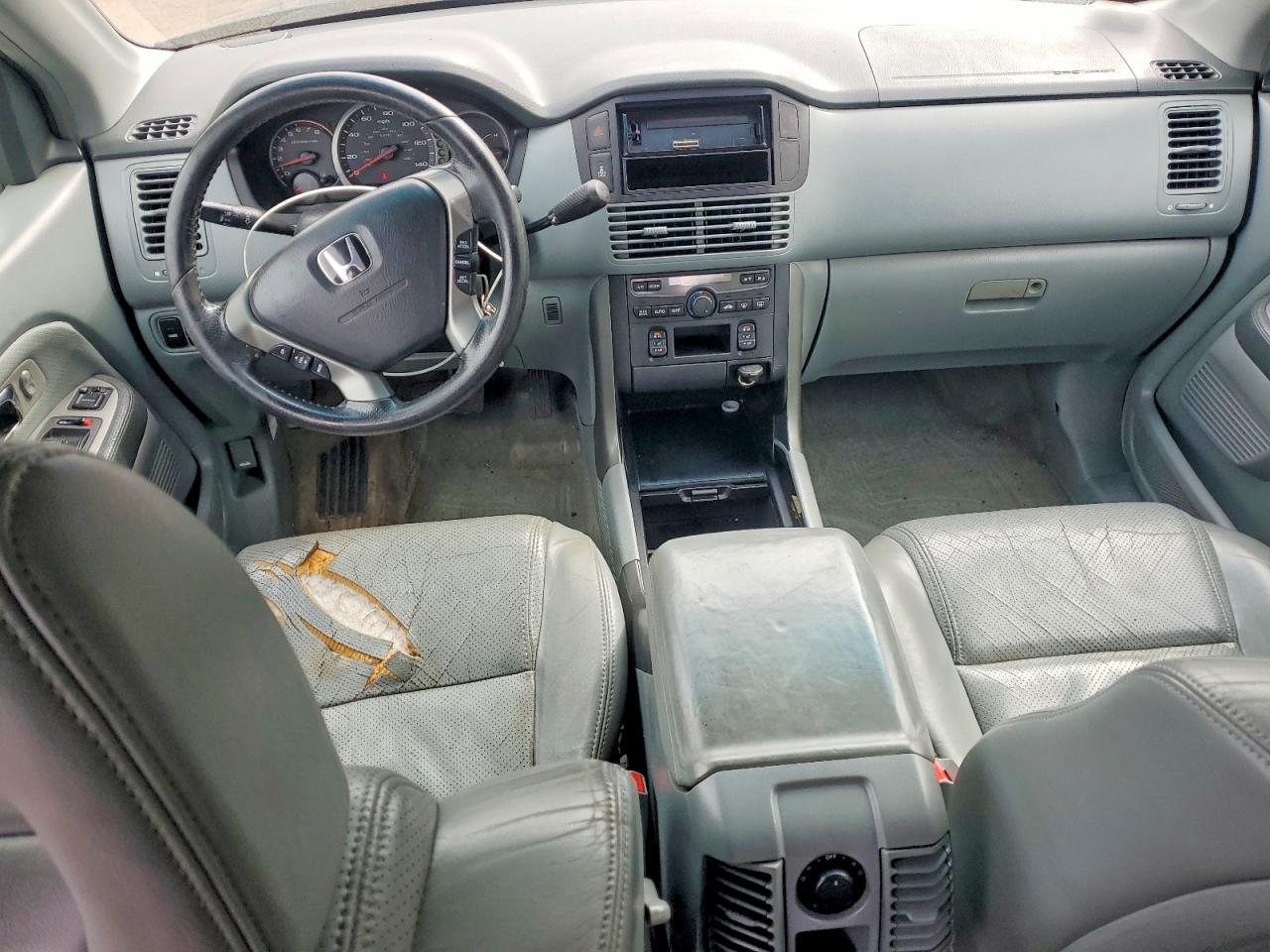2004 Honda Pilot Exl Charcoal vin: 2HKYF18594H584902