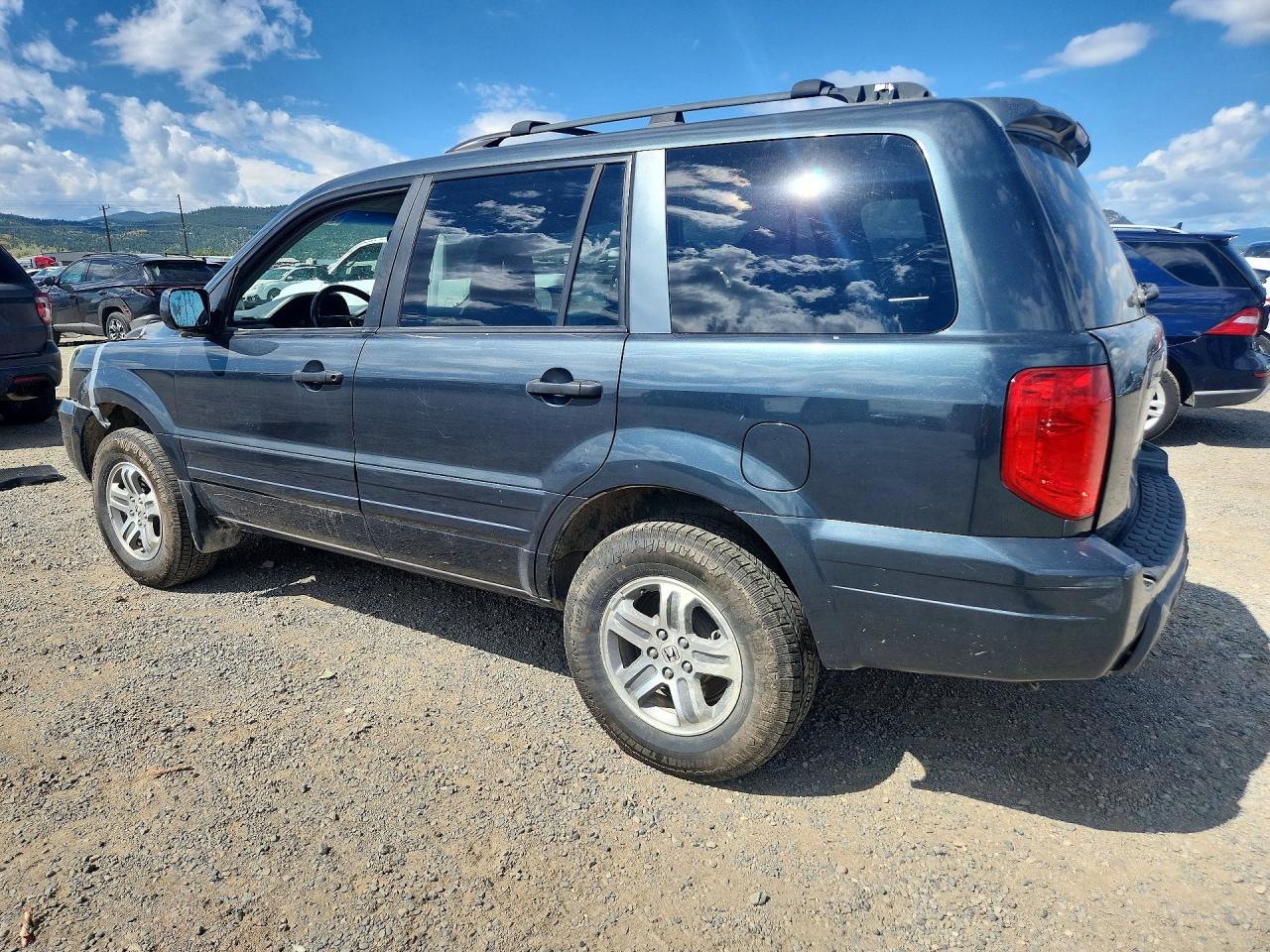 2004 Honda Pilot Exl Gray vin: 2HKYF18594H588092