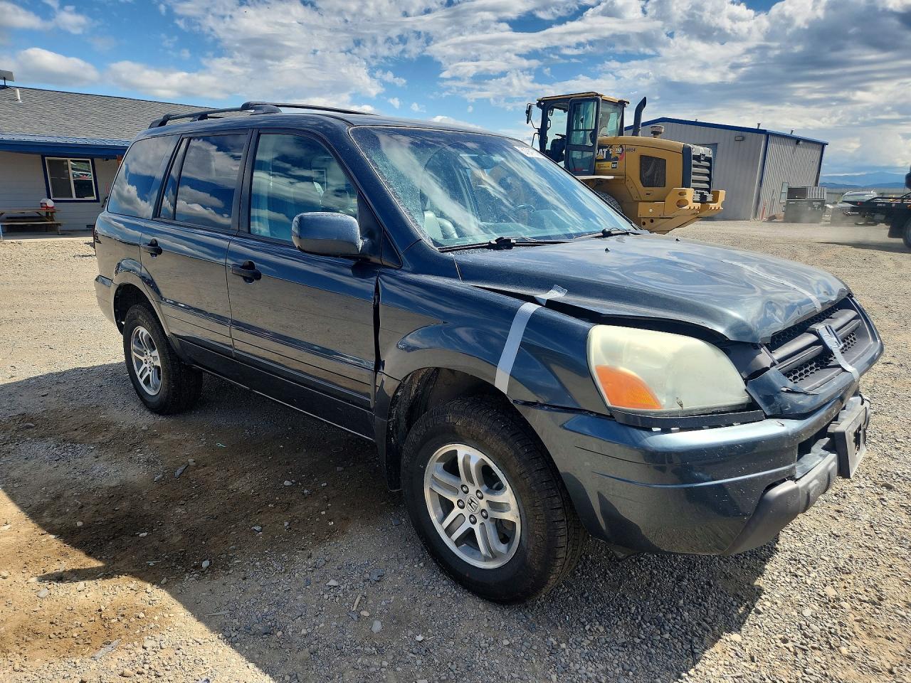2004 Honda Pilot Exl Gray vin: 2HKYF18594H588092