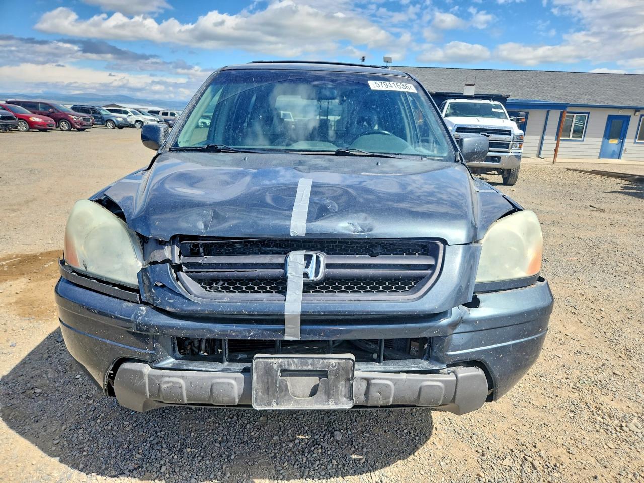 2004 Honda Pilot Exl Gray vin: 2HKYF18594H588092
