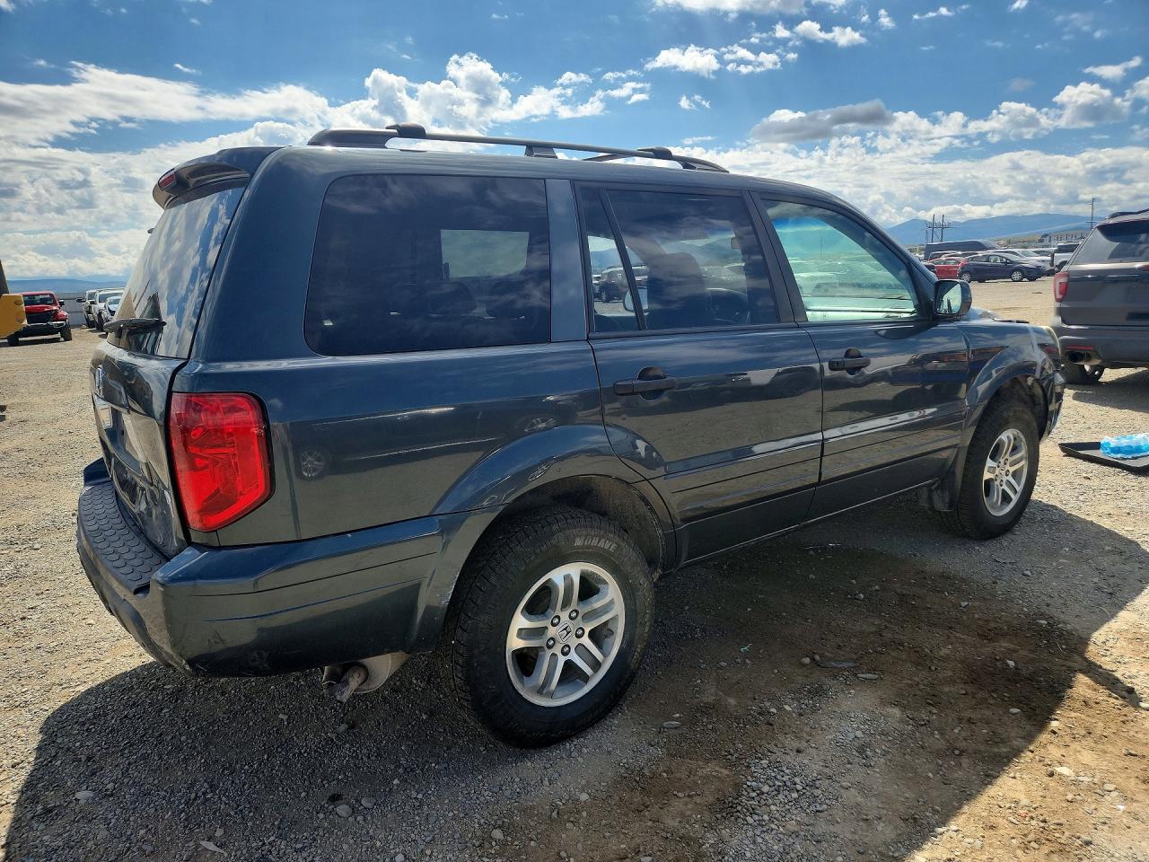 2004 Honda Pilot Exl Gray vin: 2HKYF18594H588092