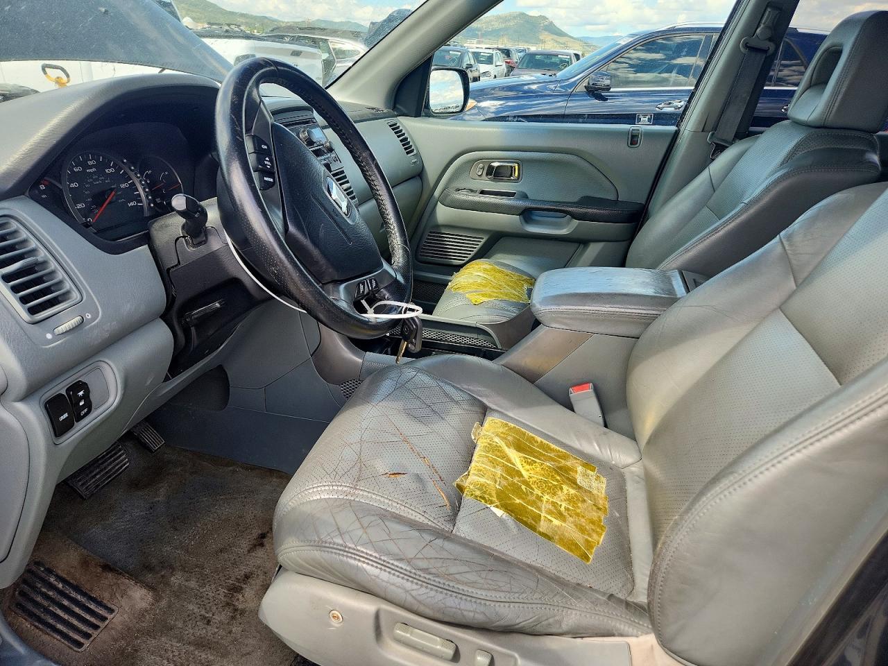 2004 Honda Pilot Exl Gray vin: 2HKYF18594H588092