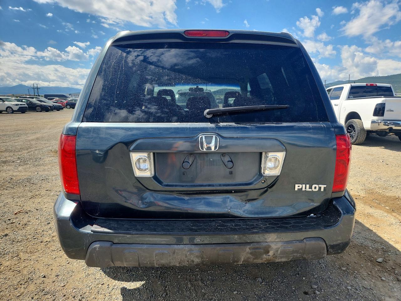 2004 Honda Pilot Exl Gray vin: 2HKYF18594H588092