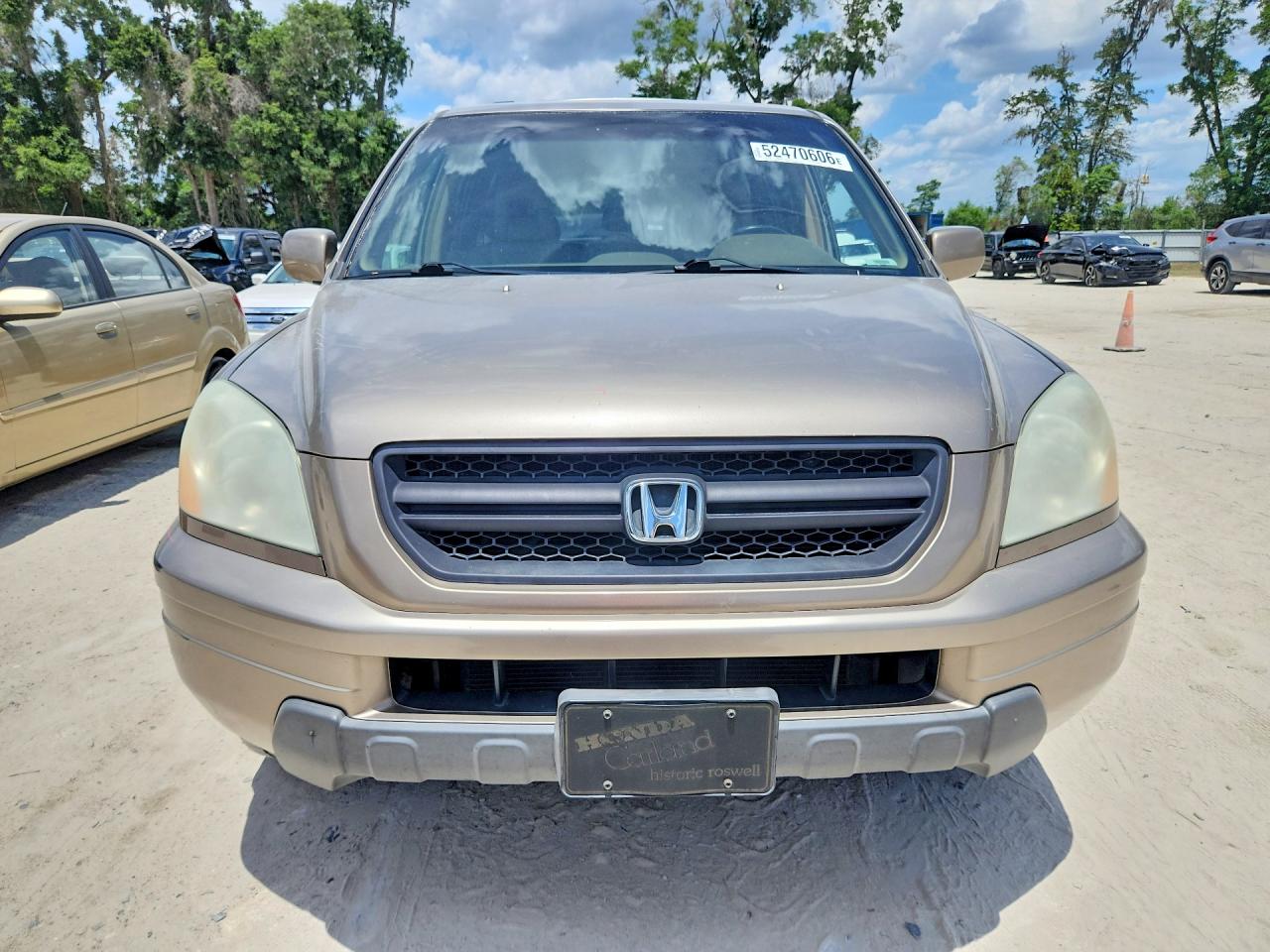 2004 Honda Pilot Cream vin: 2HKYF18594H594961