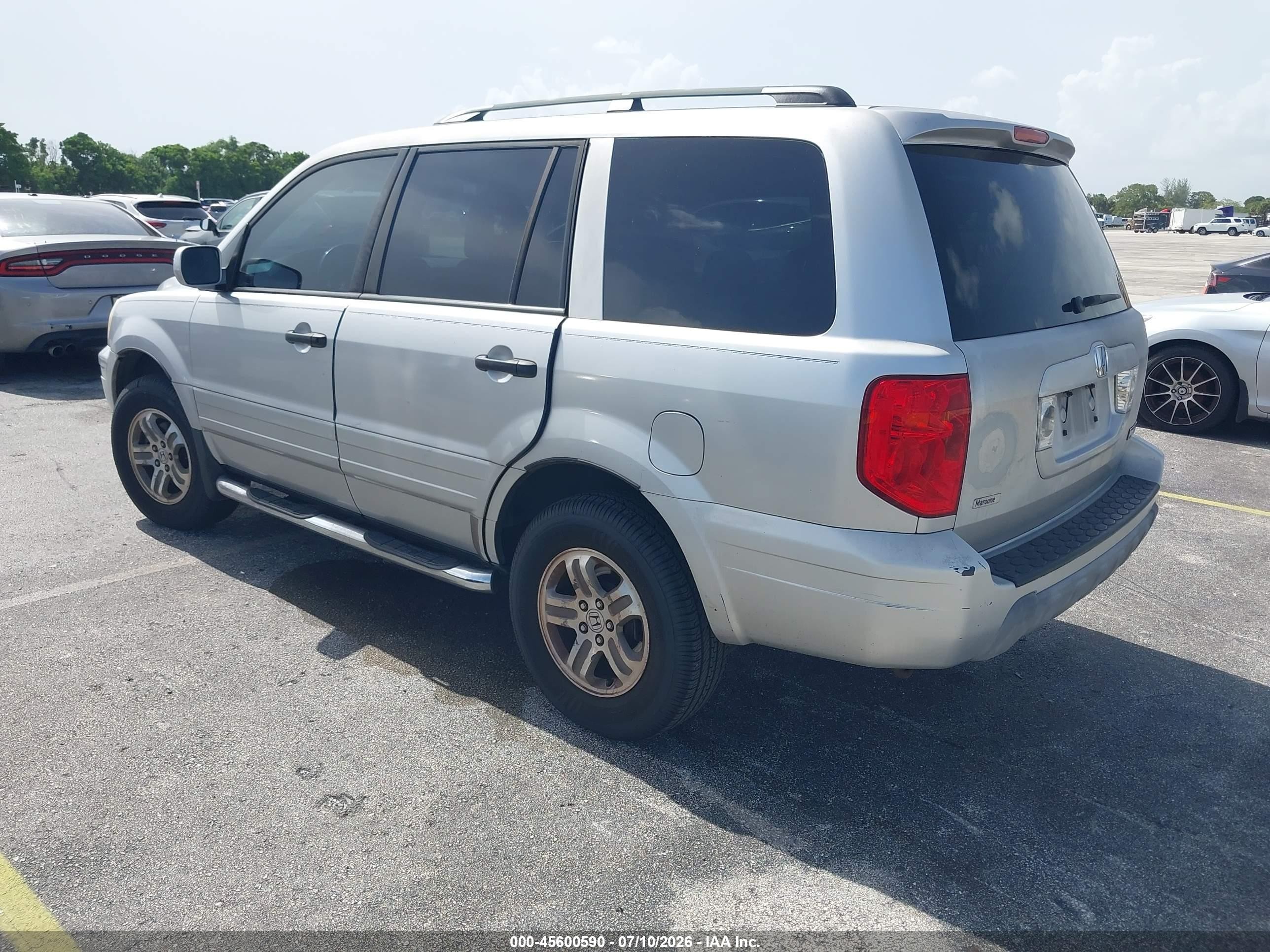 2004 Honda Pilot Ex-l Серебряный vin: 2HKYF18594H613329