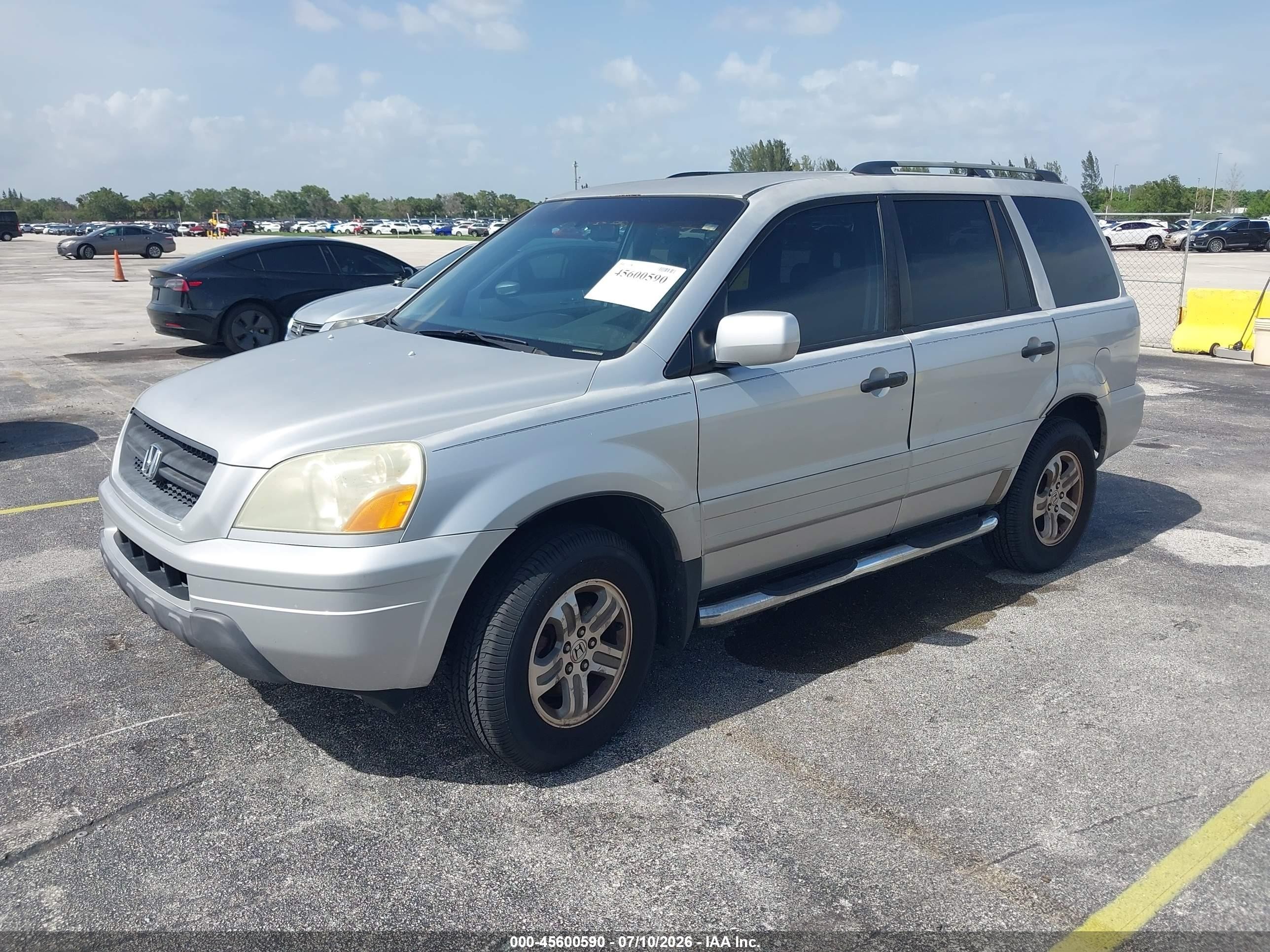 2004 Honda Pilot Ex-l Серебряный vin: 2HKYF18594H613329