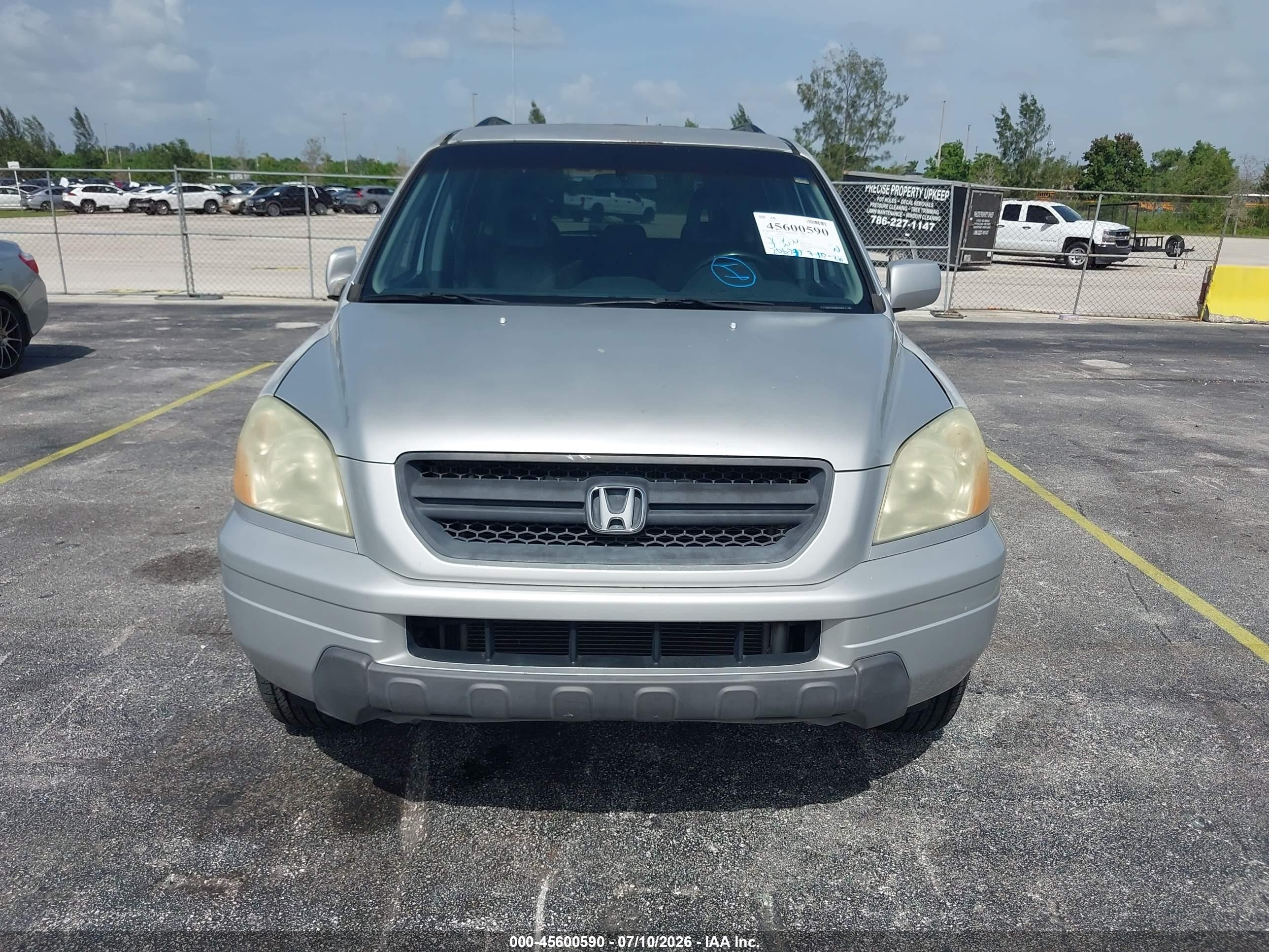 2004 Honda Pilot Ex-l Серебряный vin: 2HKYF18594H613329