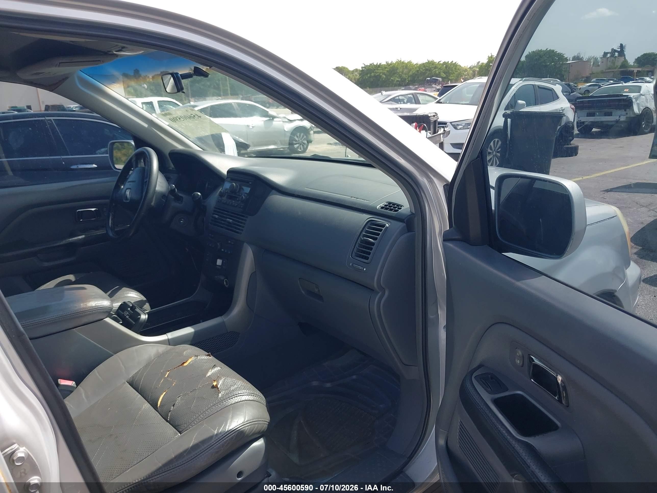 2004 Honda Pilot Ex-l Серебряный vin: 2HKYF18594H613329
