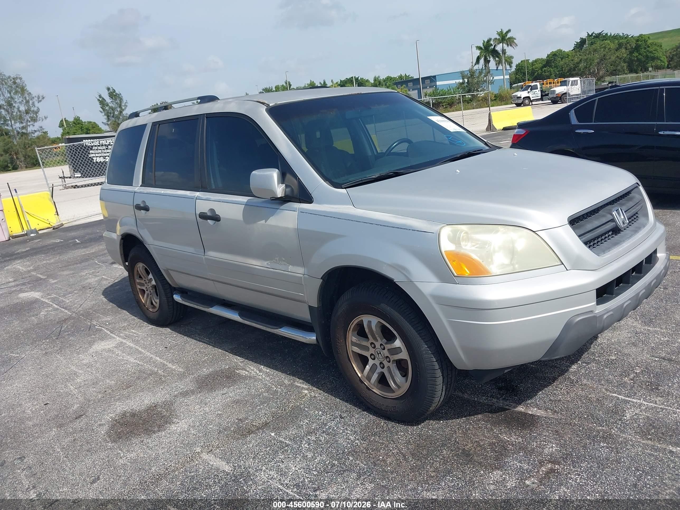 2004 Honda Pilot Ex-l Серебряный vin: 2HKYF18594H613329