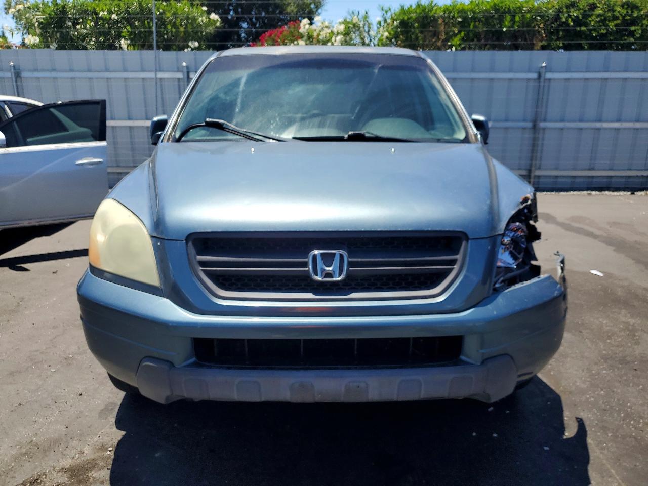2005 Honda Pilot Exl Blue vin: 2HKYF18595H515225