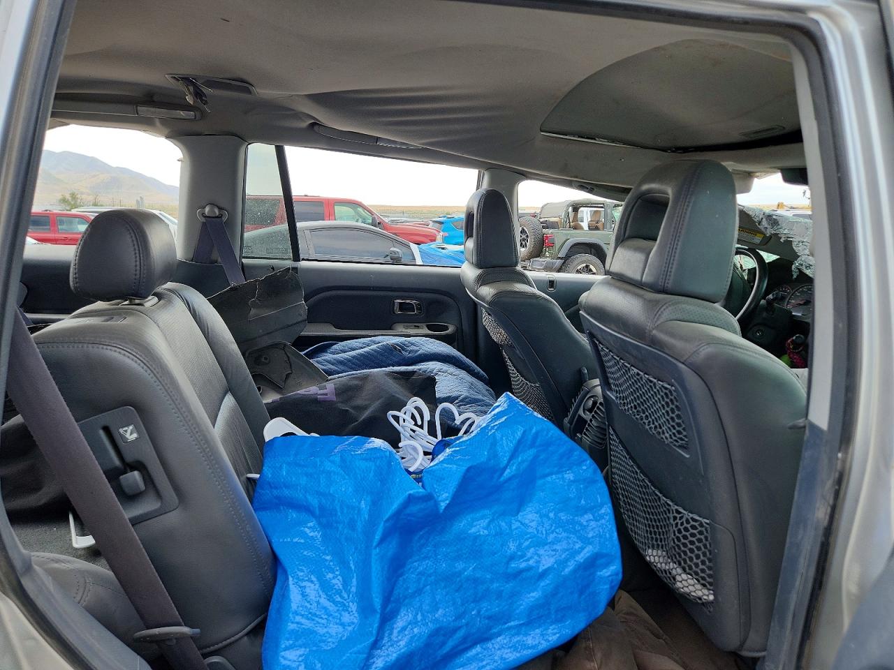 2005 Honda Pilot Exl Silver vin: 2HKYF18595H555935