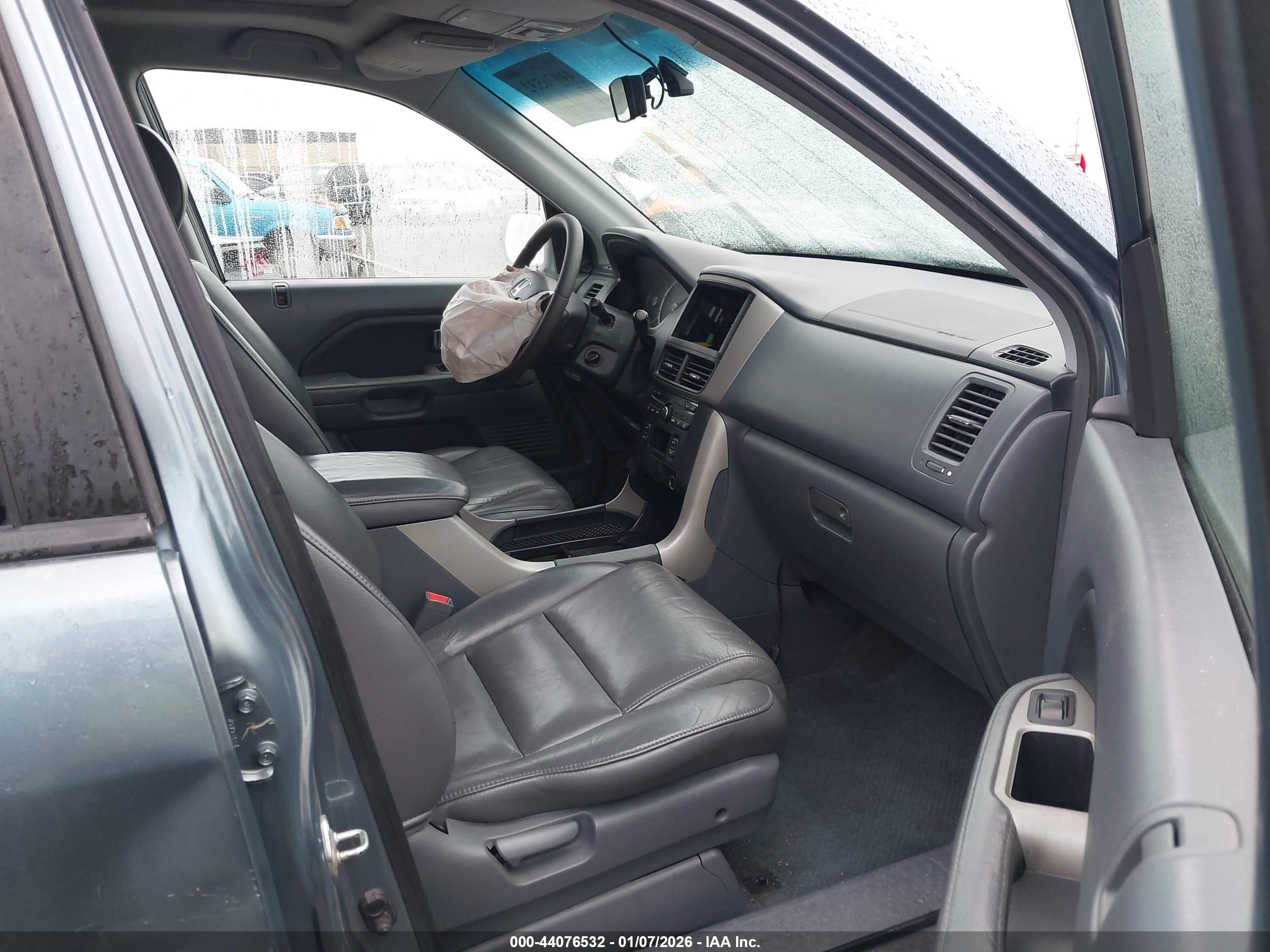 2006 Honda Pilot Ex-l Teal vin: 2HKYF18596H504923