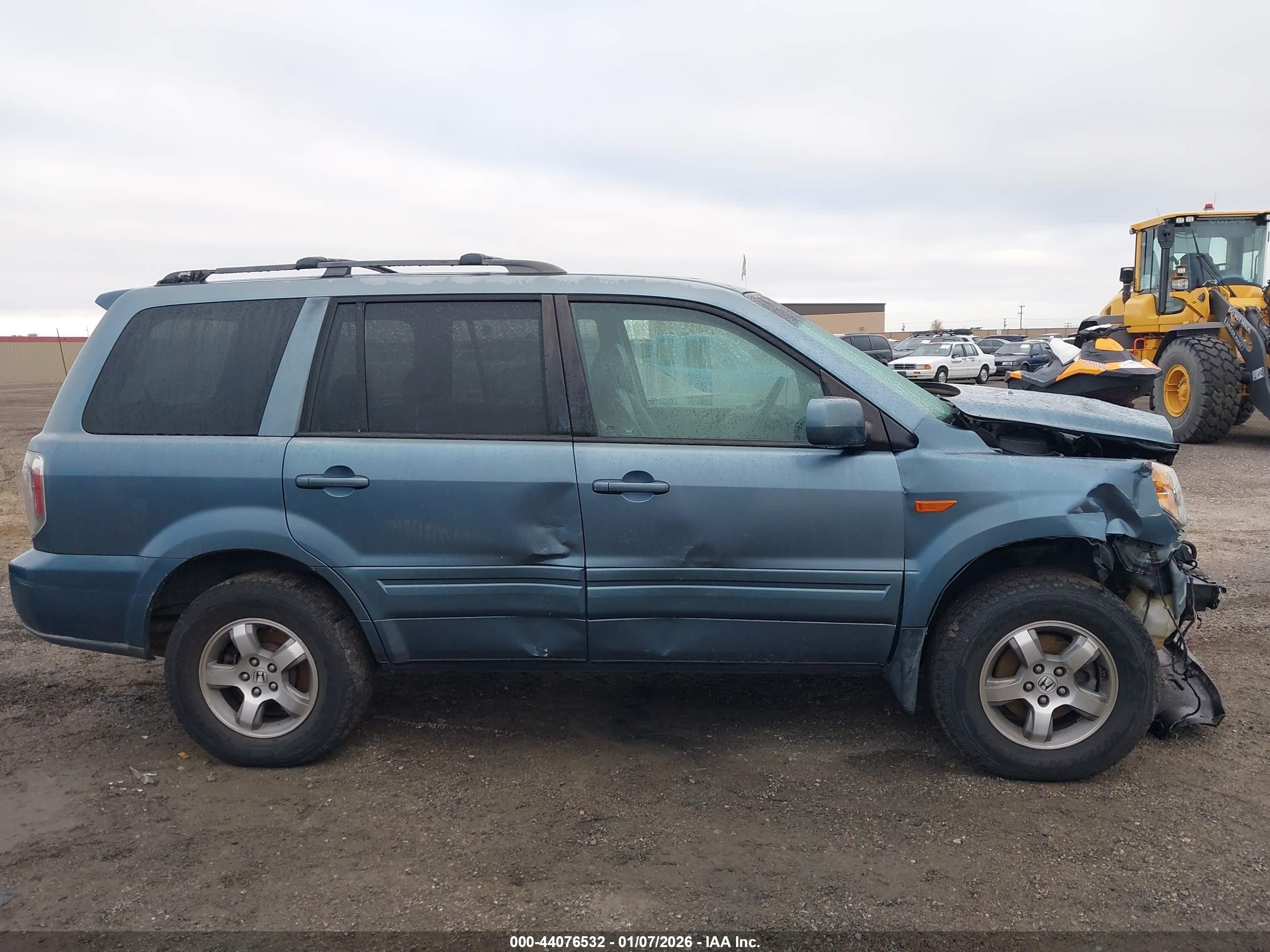 2006 Honda Pilot Ex-l Teal vin: 2HKYF18596H504923
