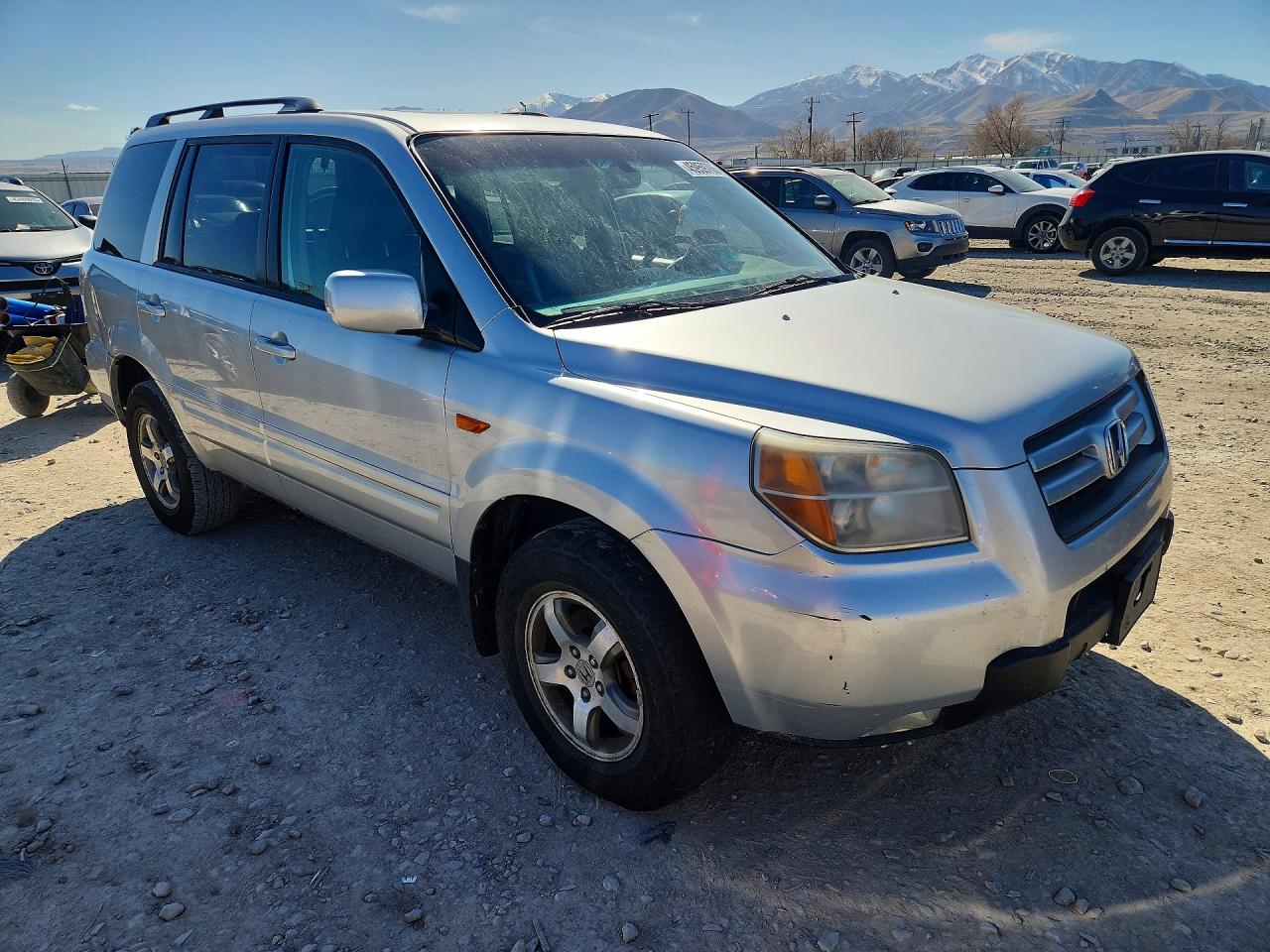 2007 Honda Pilot Exl Silver vin: 2HKYF18597H520363