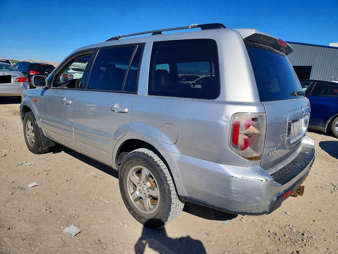2007 Honda Pilot Exl Silver vin: 2HKYF18597H520363