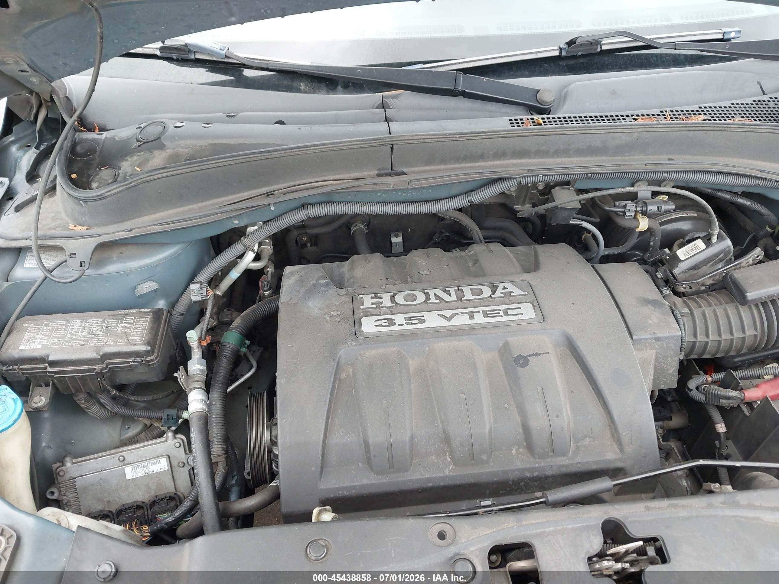 2007 Honda Pilot Ex-l Blue vin: 2HKYF18597H534070