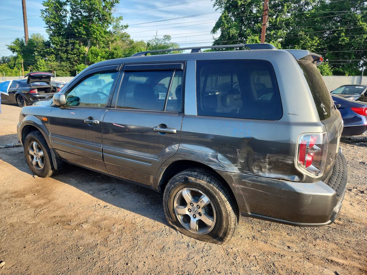 2007 Honda Pilot Exl Silver vin: 2HKYF18597H534344