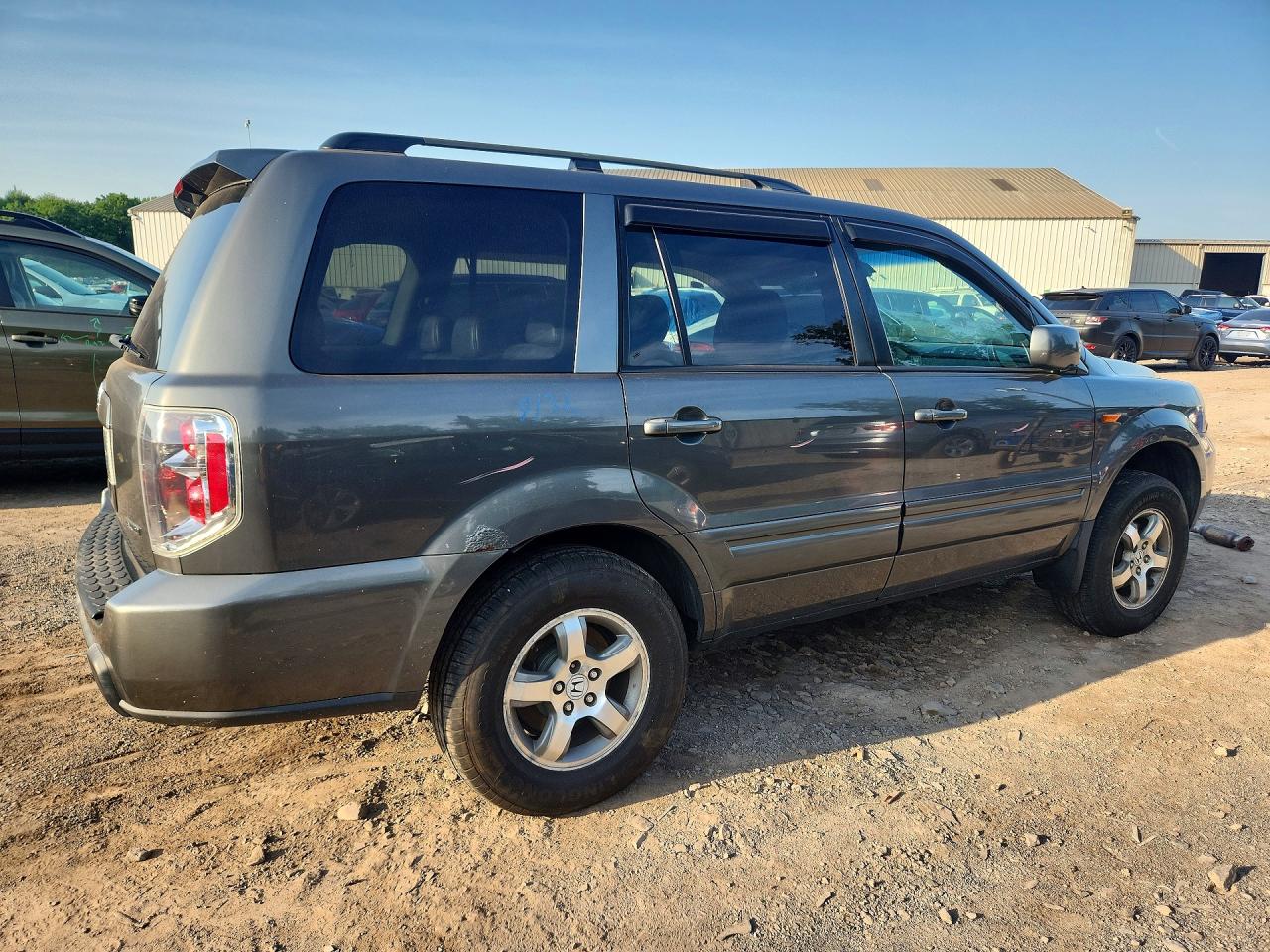 2007 Honda Pilot Exl Silver vin: 2HKYF18597H534344