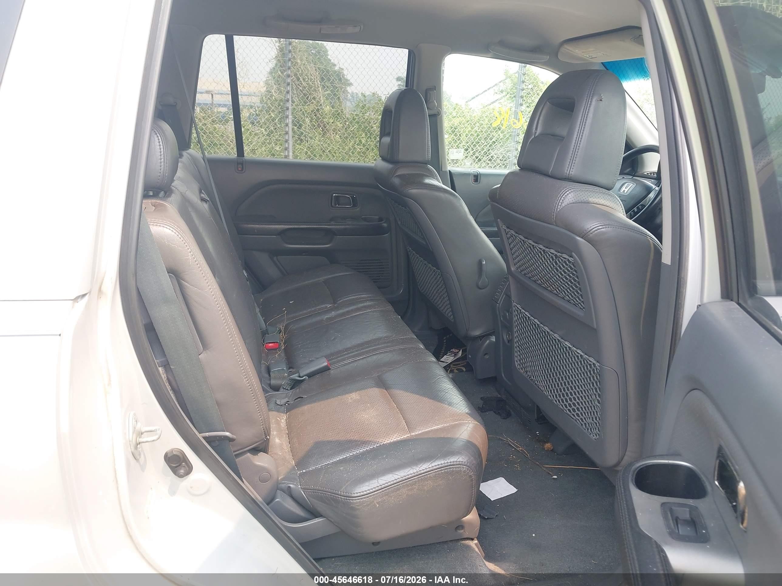 2003 Honda Pilot Ex-l Silver vin: 2HKYF185X3H512332