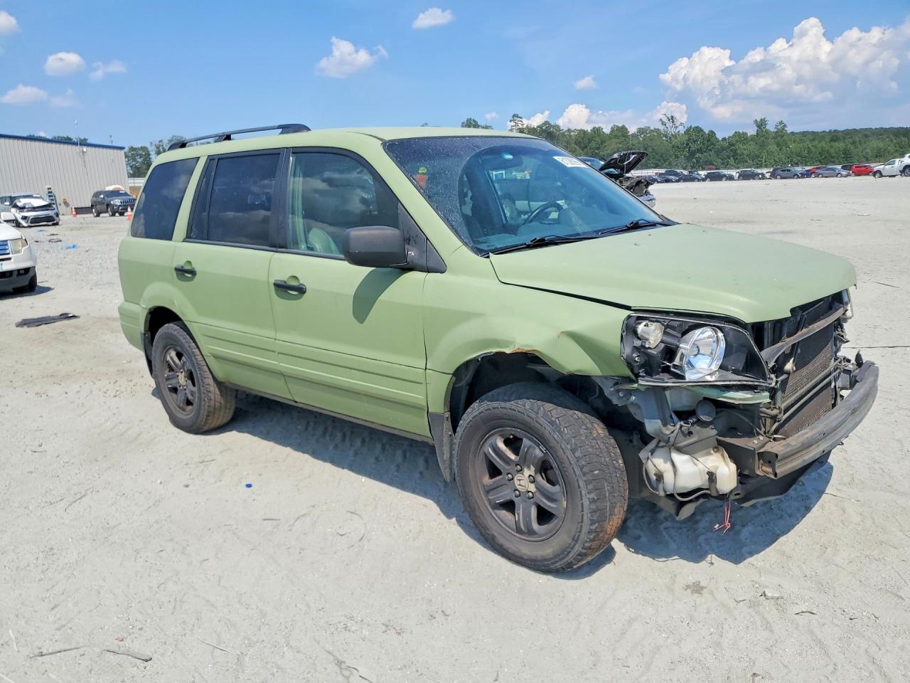 2003 Honda Pilot Exl Green vin: 2HKYF185X3H539675